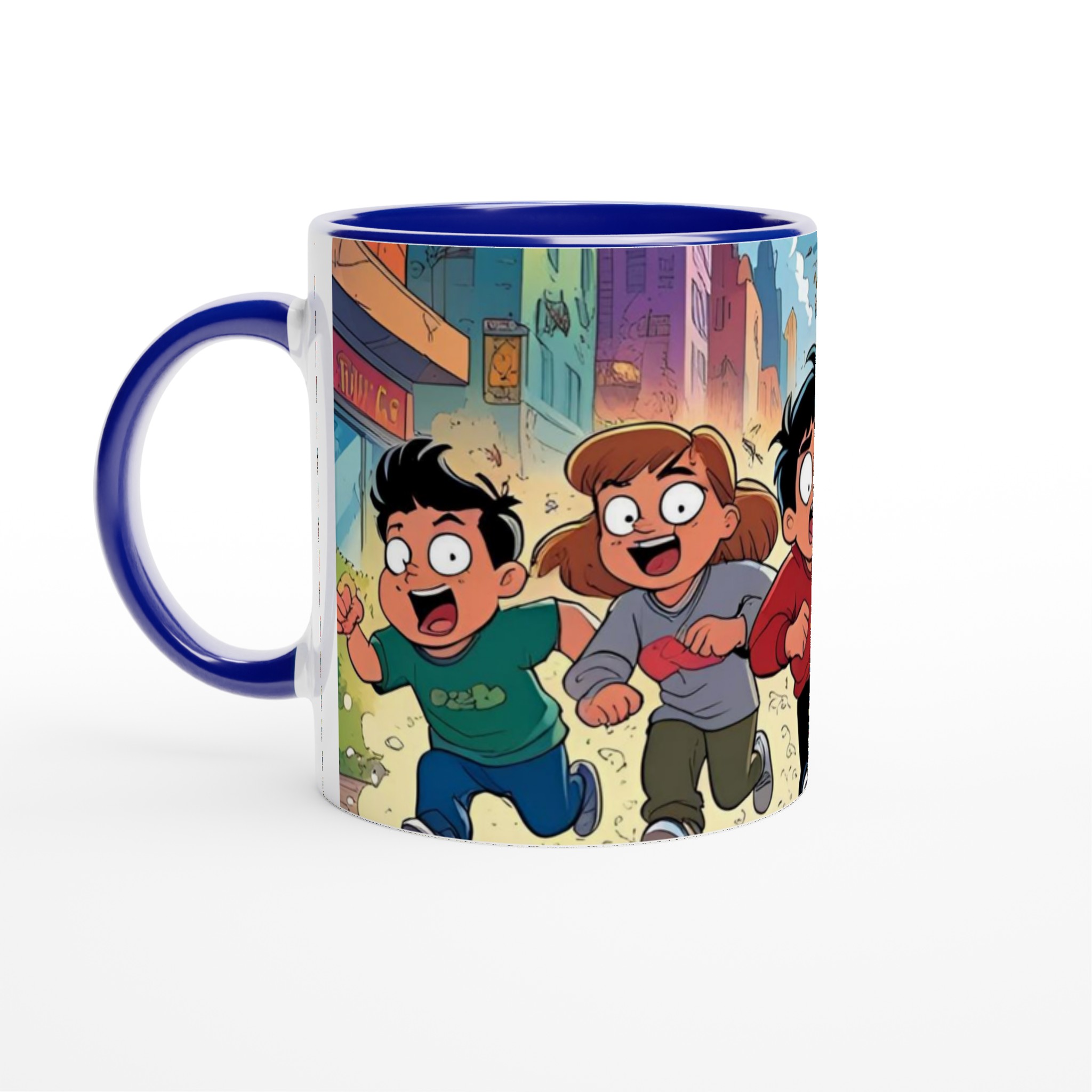 Färgstark 11oz keramisk mugg med lekfulla tecknade äventyr i flera livfulla färger 2 79be92bd-0c3d-4f28-a48f-9e9039221c14