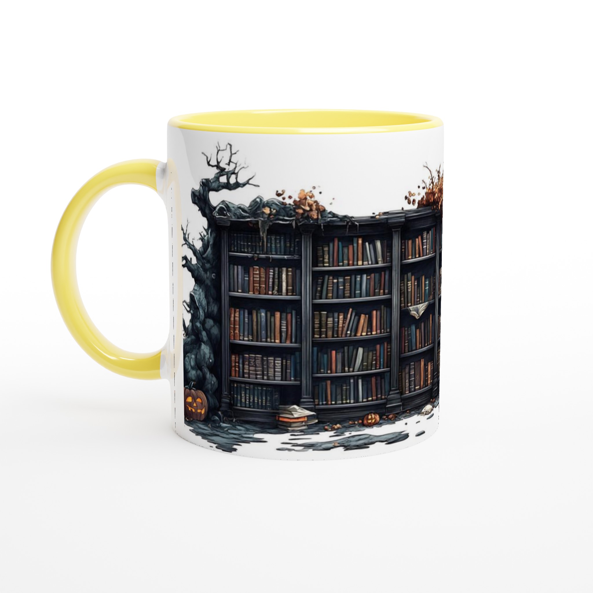 Mystisk Bibliotek Halloween Mugg – 11 oz Keramikmugg för Skrämmande Goda Drycker 3 79e6a151-6427-47e8-a076-8b917821672e