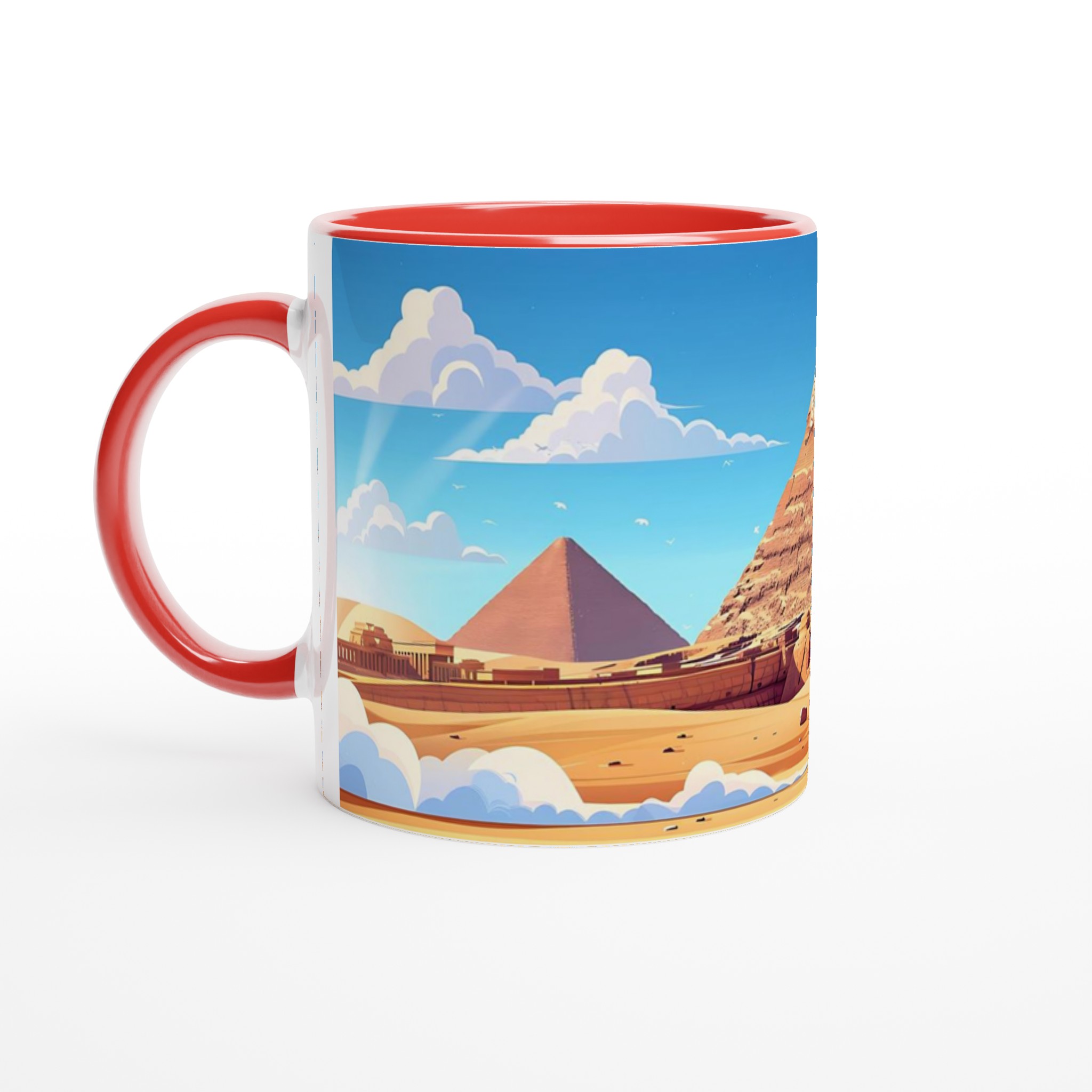 Egyptisk Pyramider & Sfinx Mugg - Klassisk Design i ditt Val av Färg 5 79fe69d3-ecd7-43d3-9c3b-9e5665ae7164