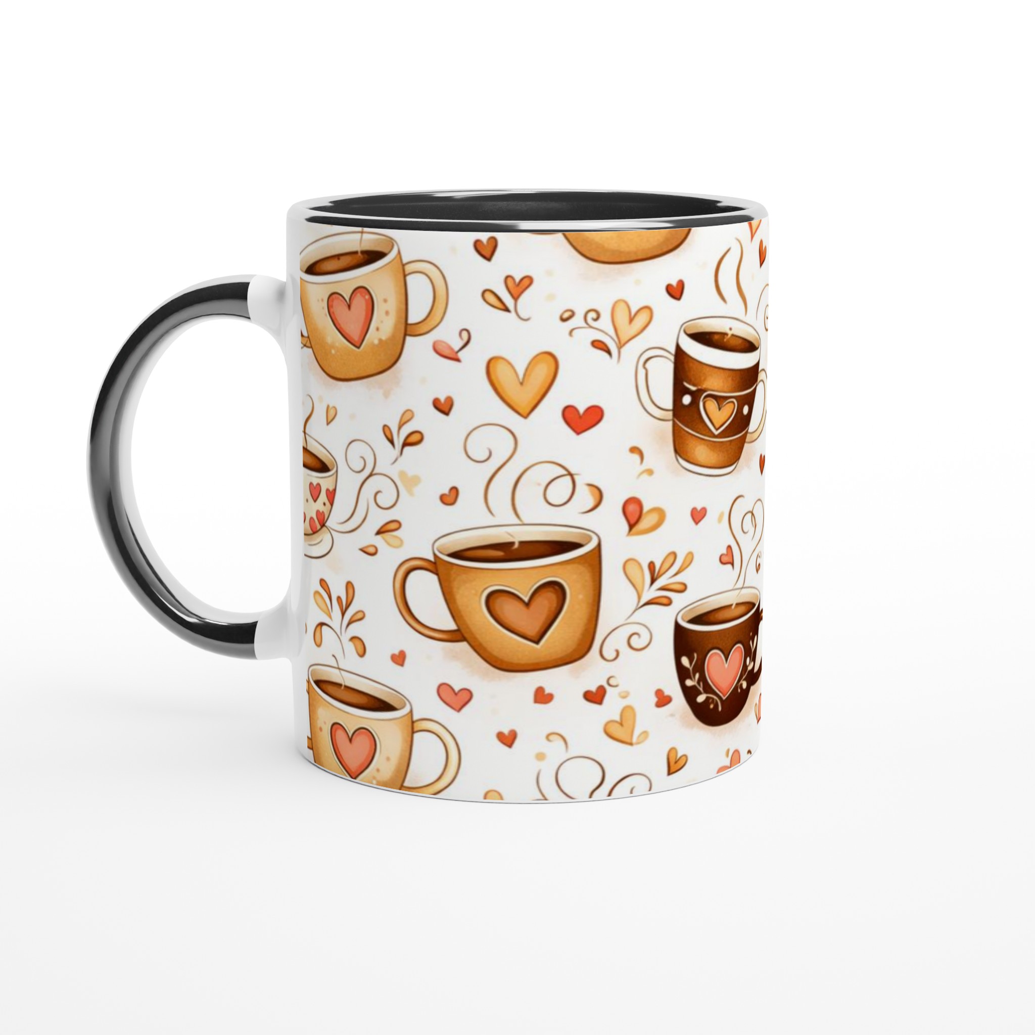 Vit 11oz keramisk mugg med kärleksfullt hjärtmotiv i flera färger 4 7a05f16c-f34f-4e24-be69-b247b22dbe26