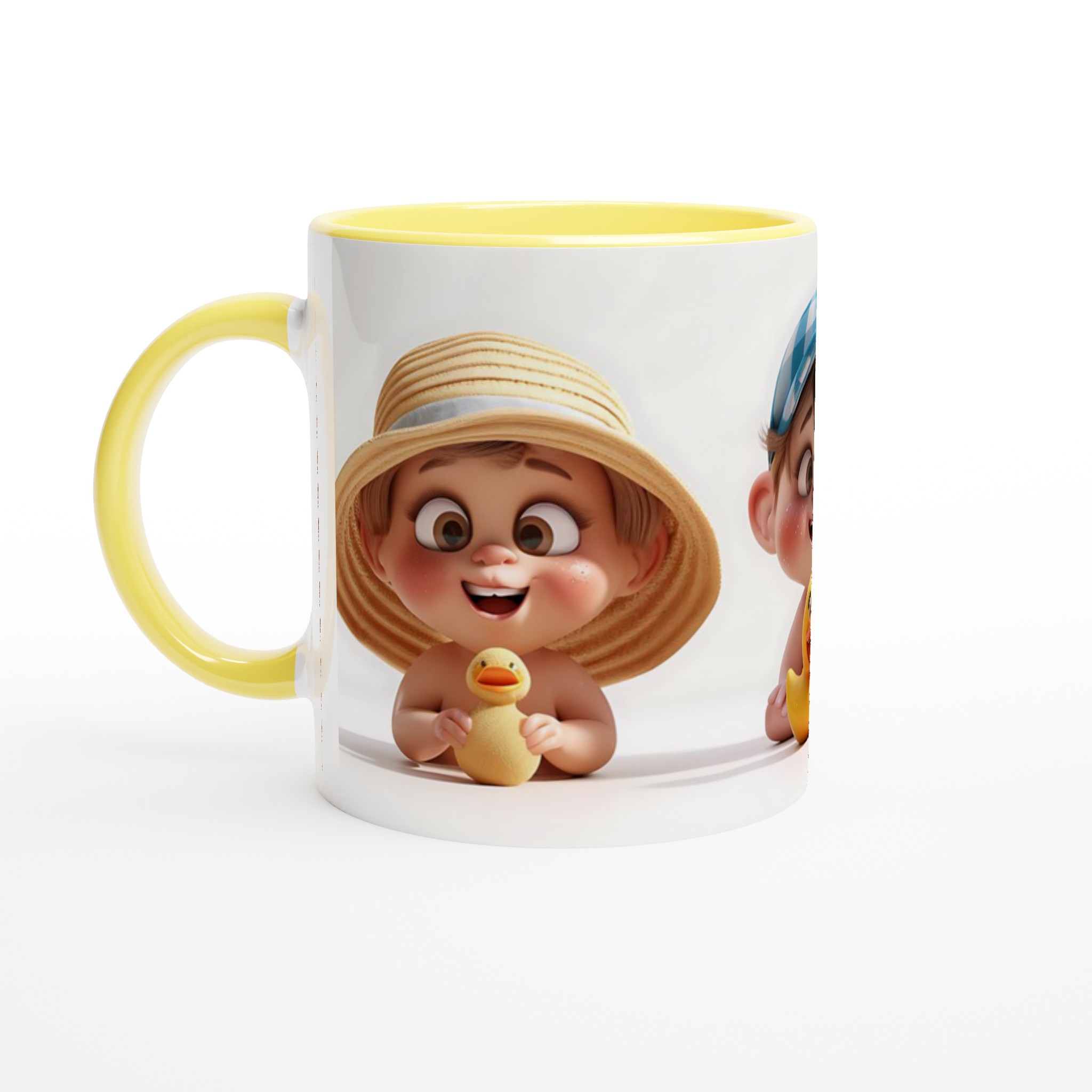 Söta Baby- och Ank-motiv Mugg – 11 oz premium keramik för glada stunder, välj din färg! 3 7a432a41-c212-4b4d-88ab-81e70c19570d