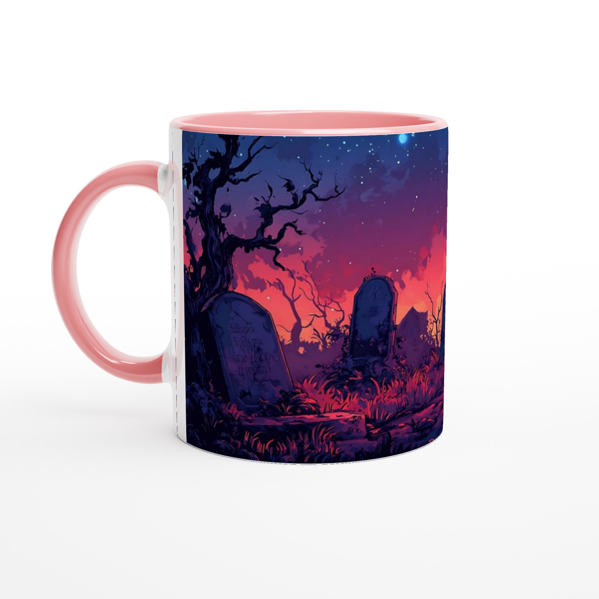 Spöklik Kyrkogård vid Skymningen 11oz Keramisk Mugg – Drömsk Gotisk Design i Ditt Val av Färger 6 7a432cac-59b8-4727-baa3-d56cb7ea3f89