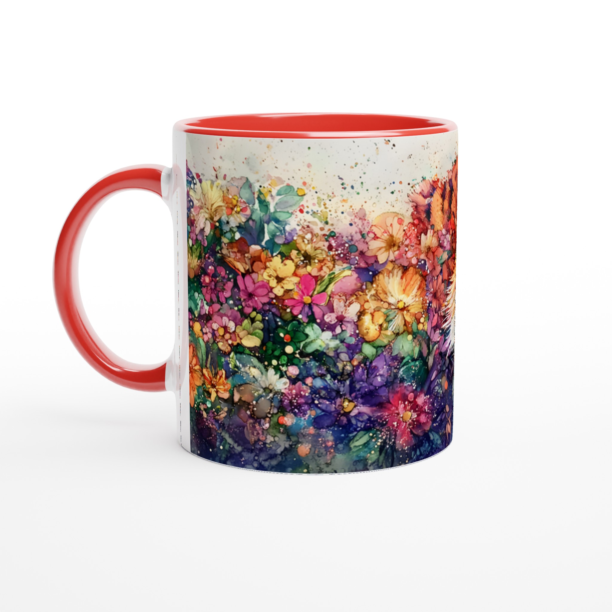 Konstfull Tigermugg: Levande Akvarell & Blommor – Välj din Färg! 5 7a73f6f3-3eb8-4392-b69c-3b194ae0e253