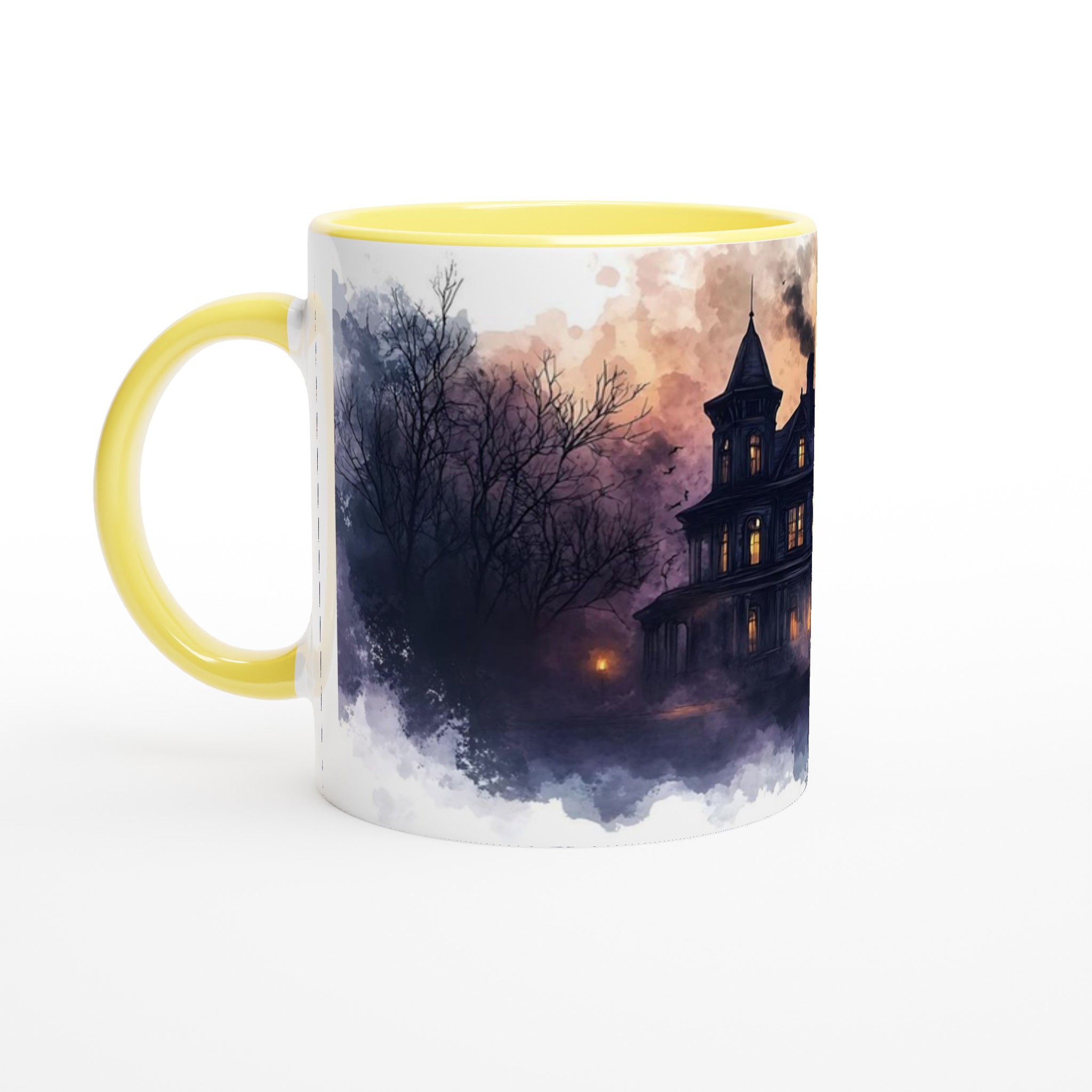 Mystisk Gotisk Herrgård Mugg – Spöklik Design i Vattenfärg, Perfekt för Halloween & Skräckfans i Flera Färger 3 7a74f826-e209-456b-a985-232a26a2baa7