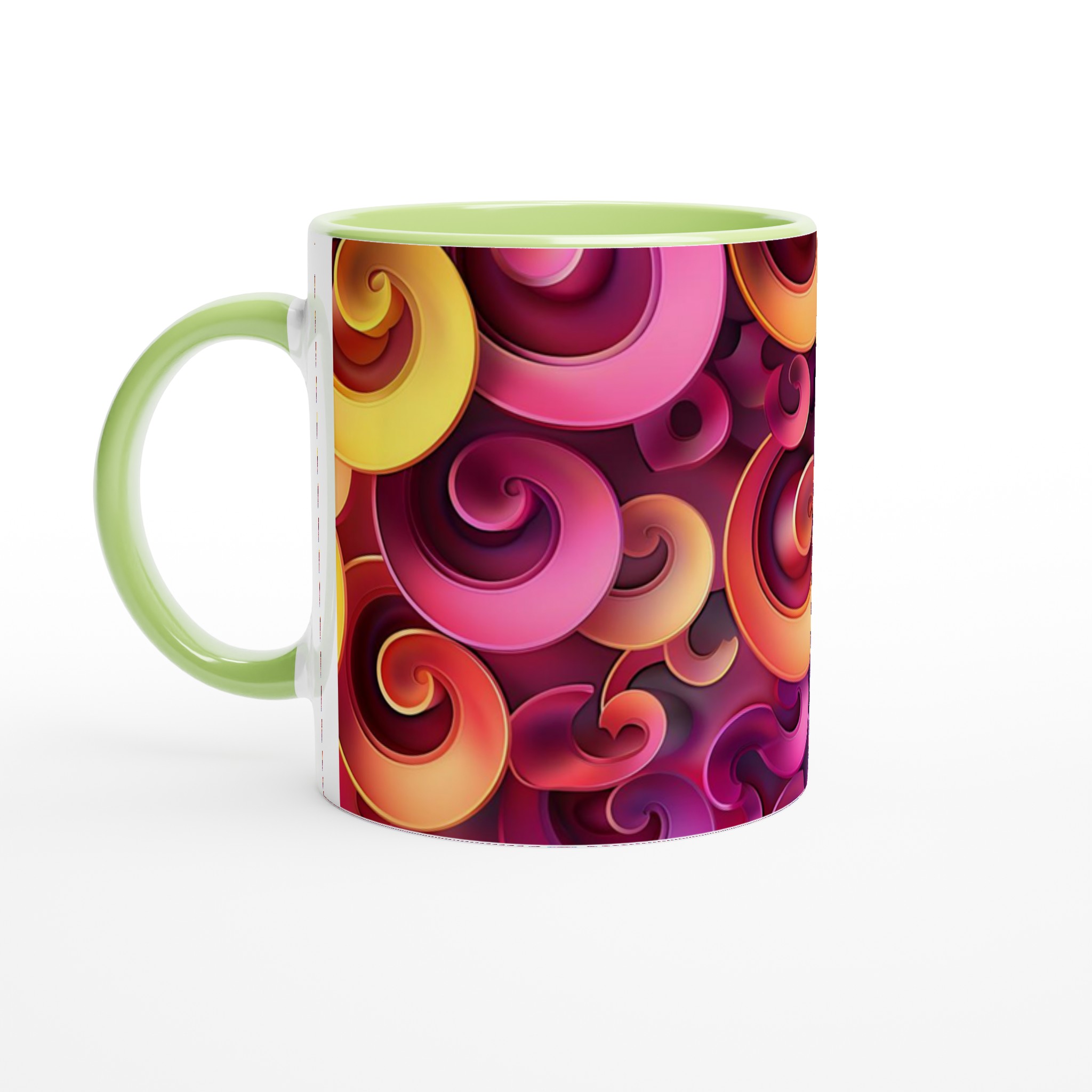 Abstrakt Virvel Mugg – Personlig 11oz Keramikmugg i ditt Val av Sju Livliga Färger 7 7a8ee317-ff5c-4f2e-a486-969d3c8c2aa6
