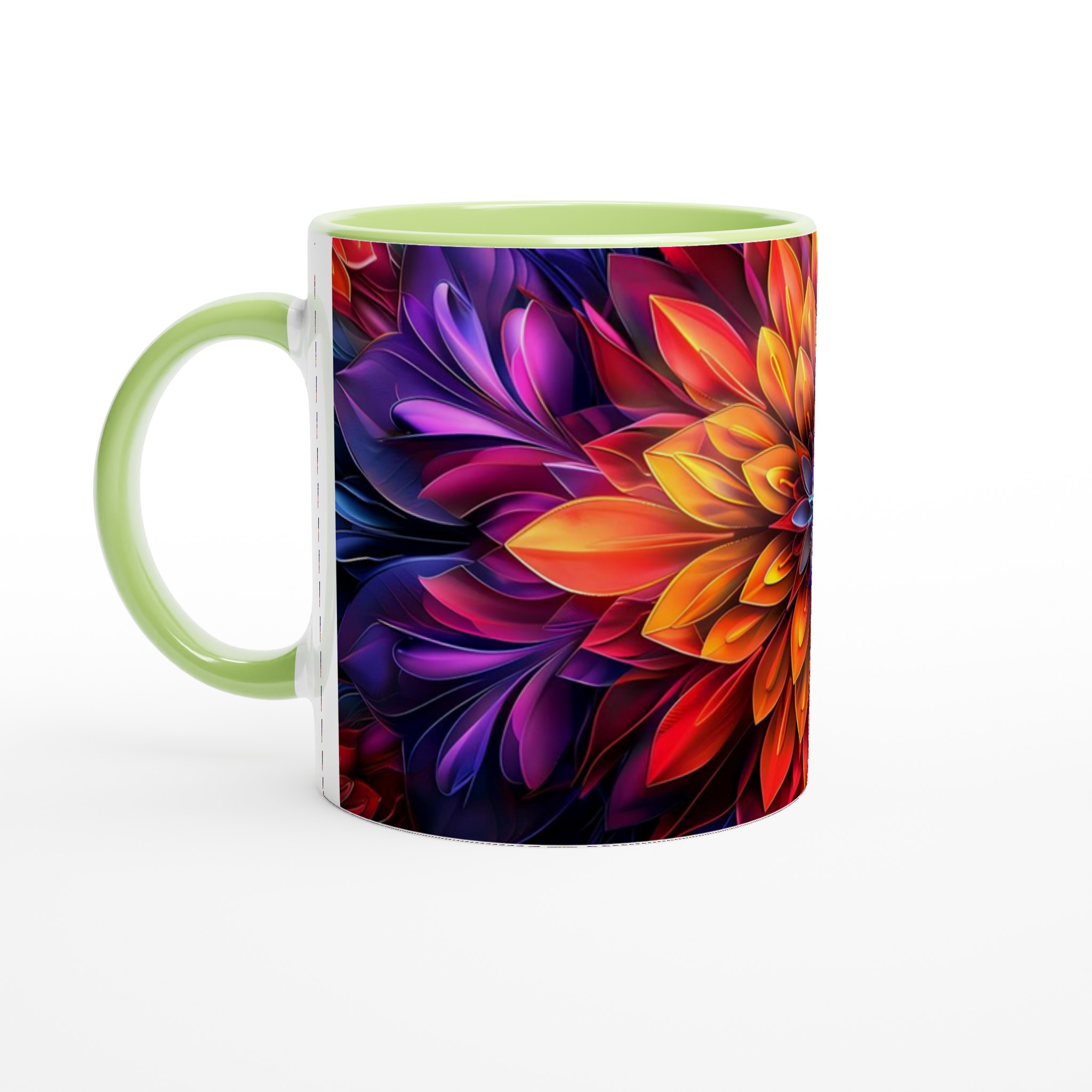 Abstrakt Mandala Keramikmugg - 11oz, Levande Färger & Designval 7 7aaa2831-daad-4108-bd3a-878aee657ad3