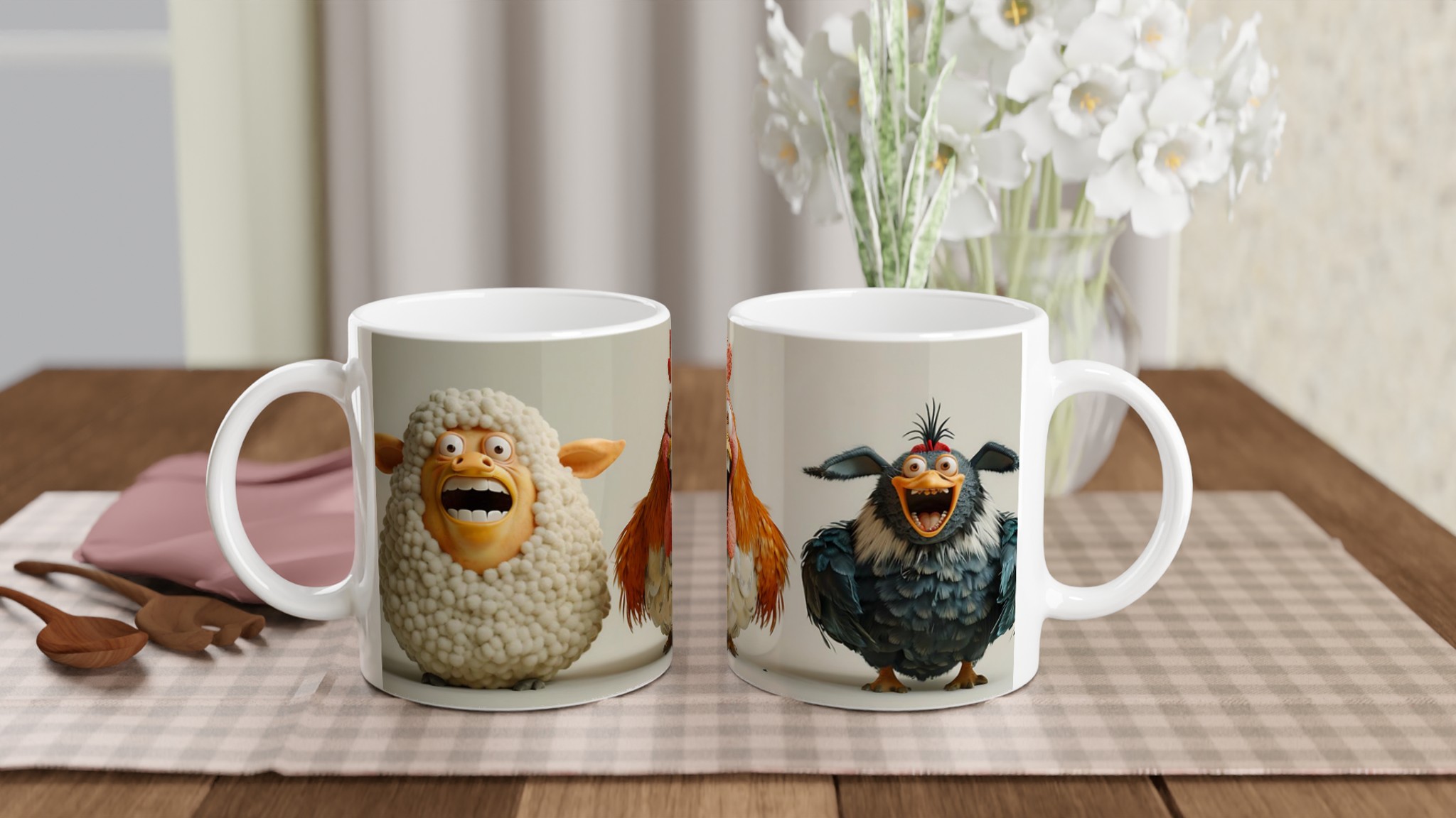 Skrikande Djur Muggen: Rolig 11oz Keramisk Mugg för Kaffeälskare – Välj din färg! 10 7aabbd58-f8f6-4181-ae99-072a9ef8fc24