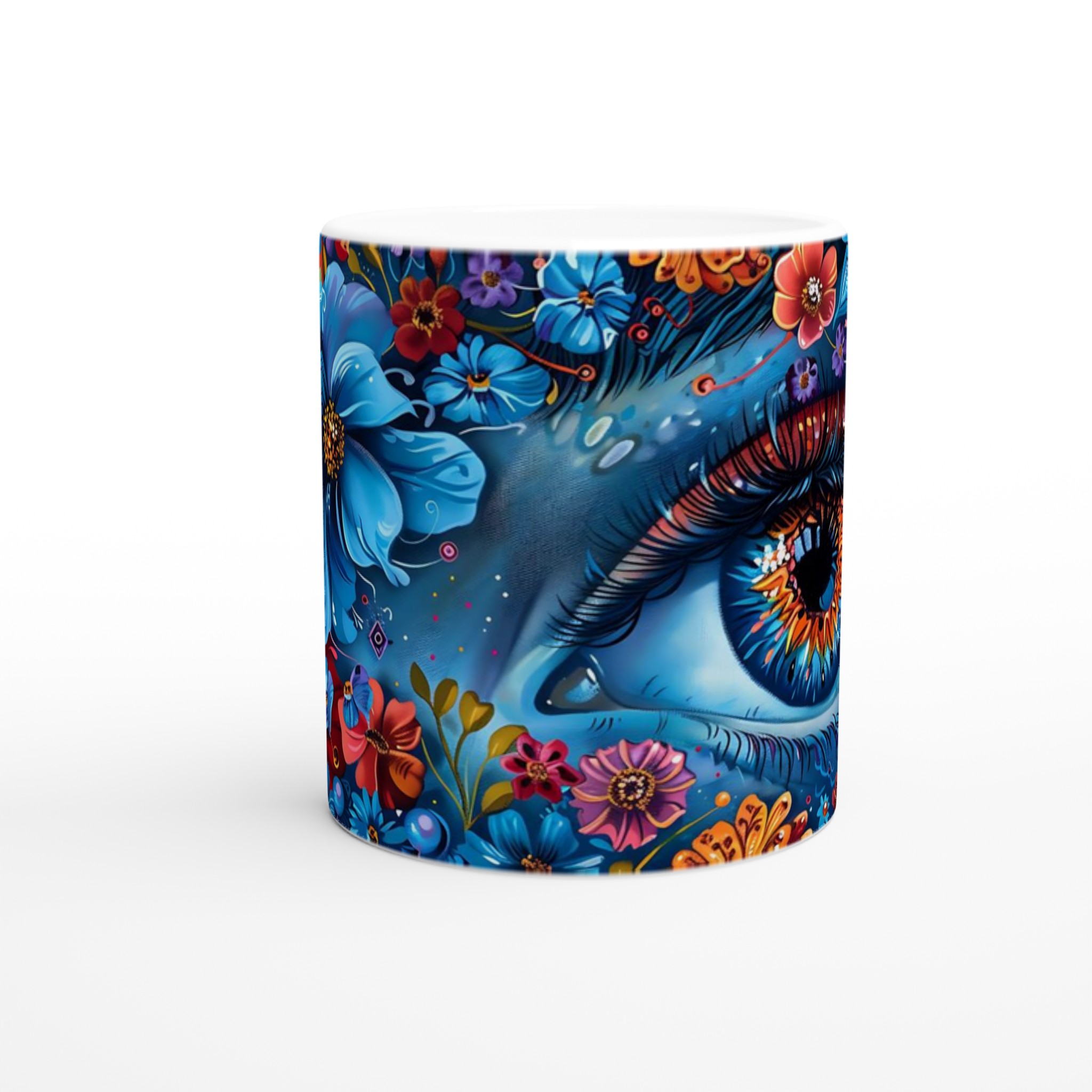 Magical Floral Eye Keramikmugg – En Konstnärlig Kaffestund i Levande Färger, Välj bland 7 Livfulla Nyanser 8 7aafd275-39dd-4f1d-bfd9-836349e94777