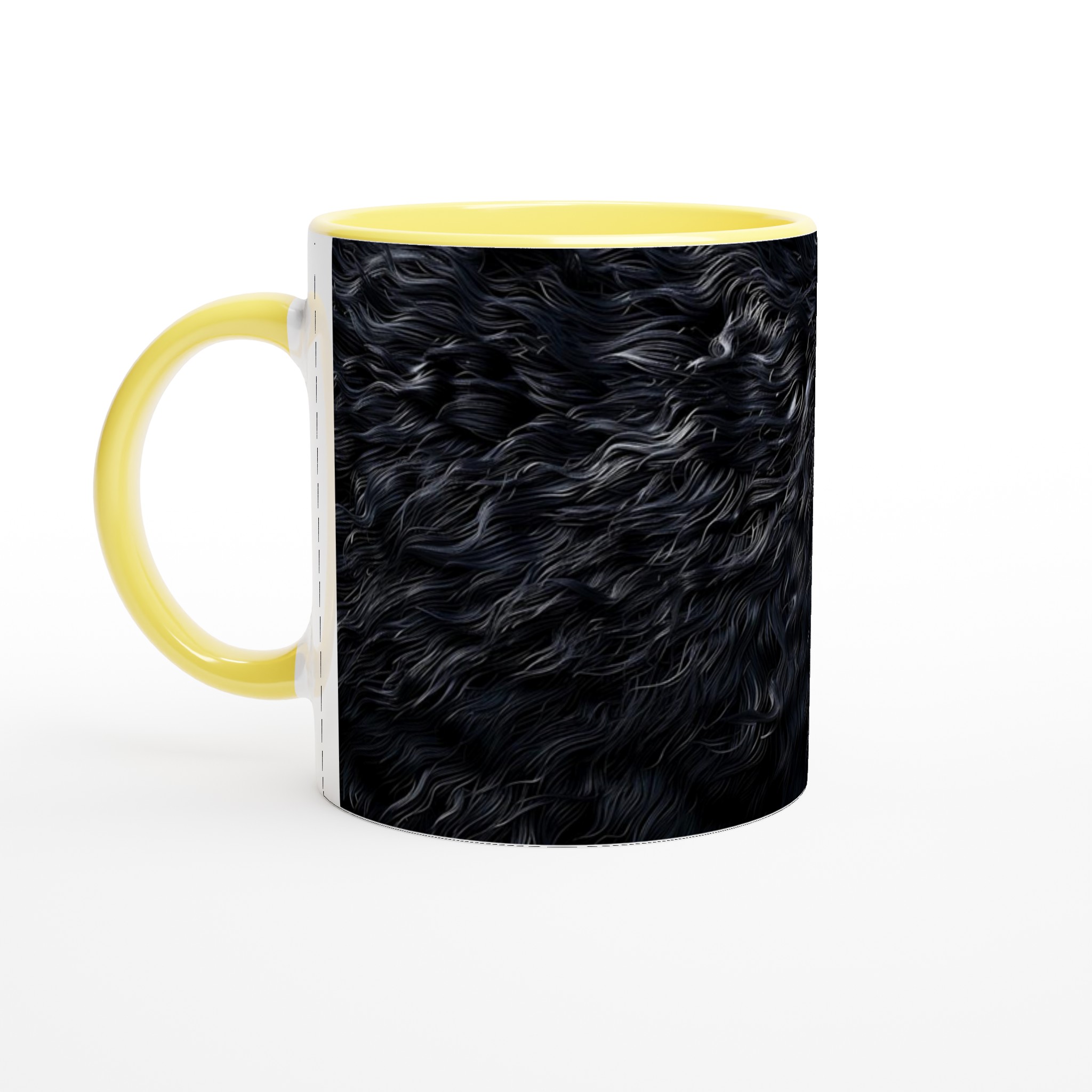 Vit 11oz Keramisk Mugg med Elegant Svart Struktur i Din Favoritfärg 3 7b2c016f-34f8-4584-8bc4-c897cb4da9b6