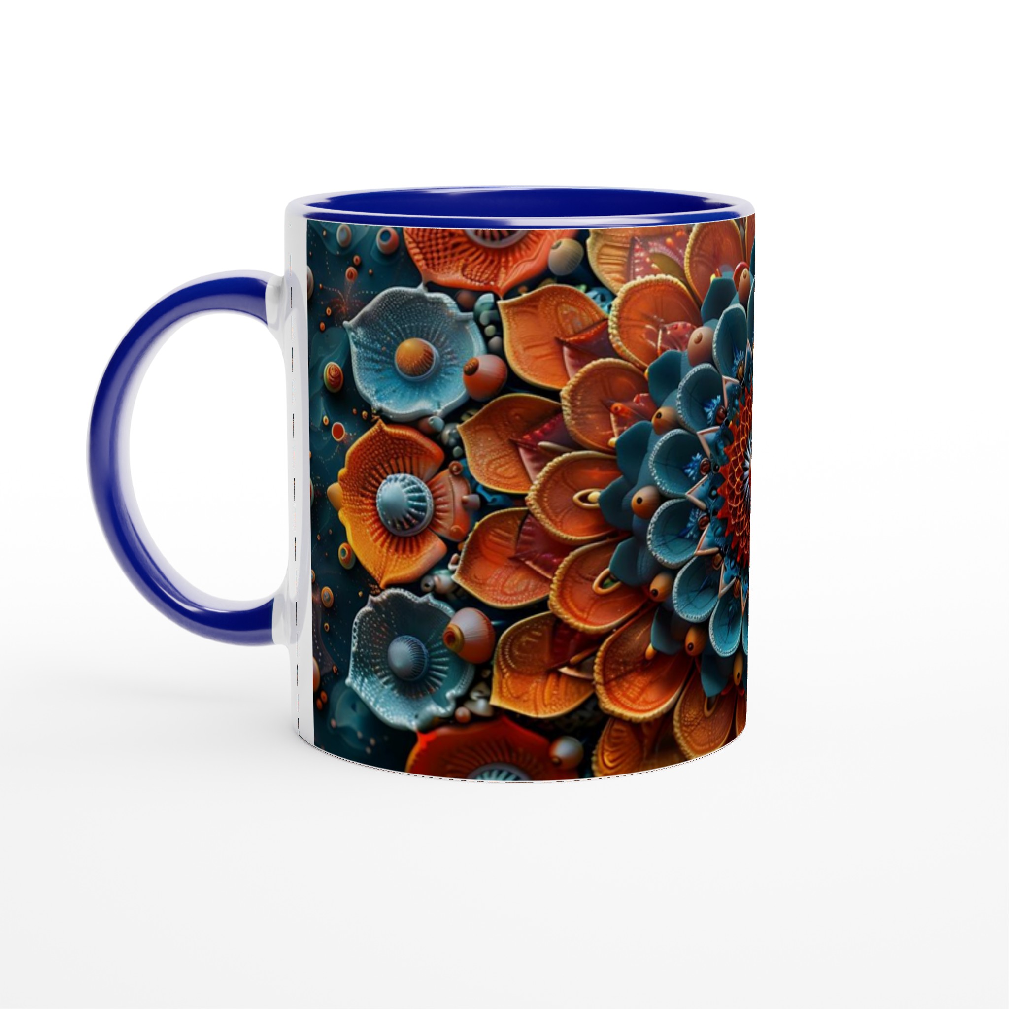 Mångfärgad Mandala Keramikmugg - 11oz Premium Kaffekopp i ditt val av sju livfulla färger 2 7b5a97ce-22bd-42e1-a599-760df4caeead