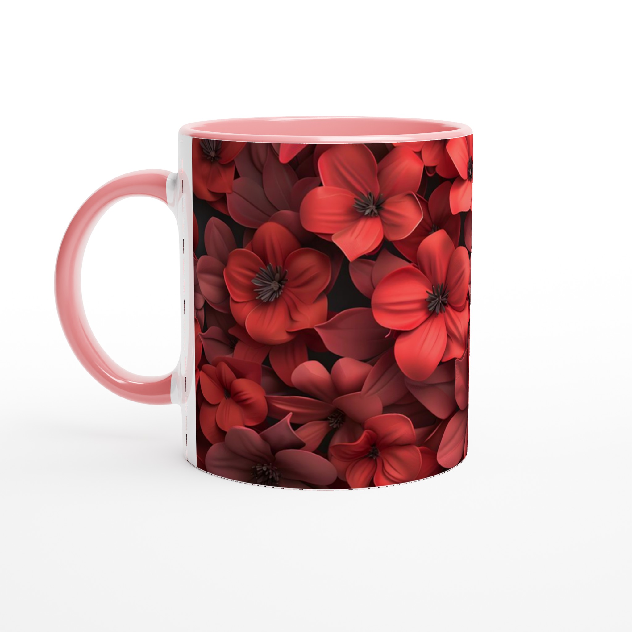 Blomstrande Röda Keramiska Muggar – Välj din Färg för en Livfull Kaffepaus, 11oz 6 7b5e3854-232f-4fbf-b946-7c3e5fc11d31
