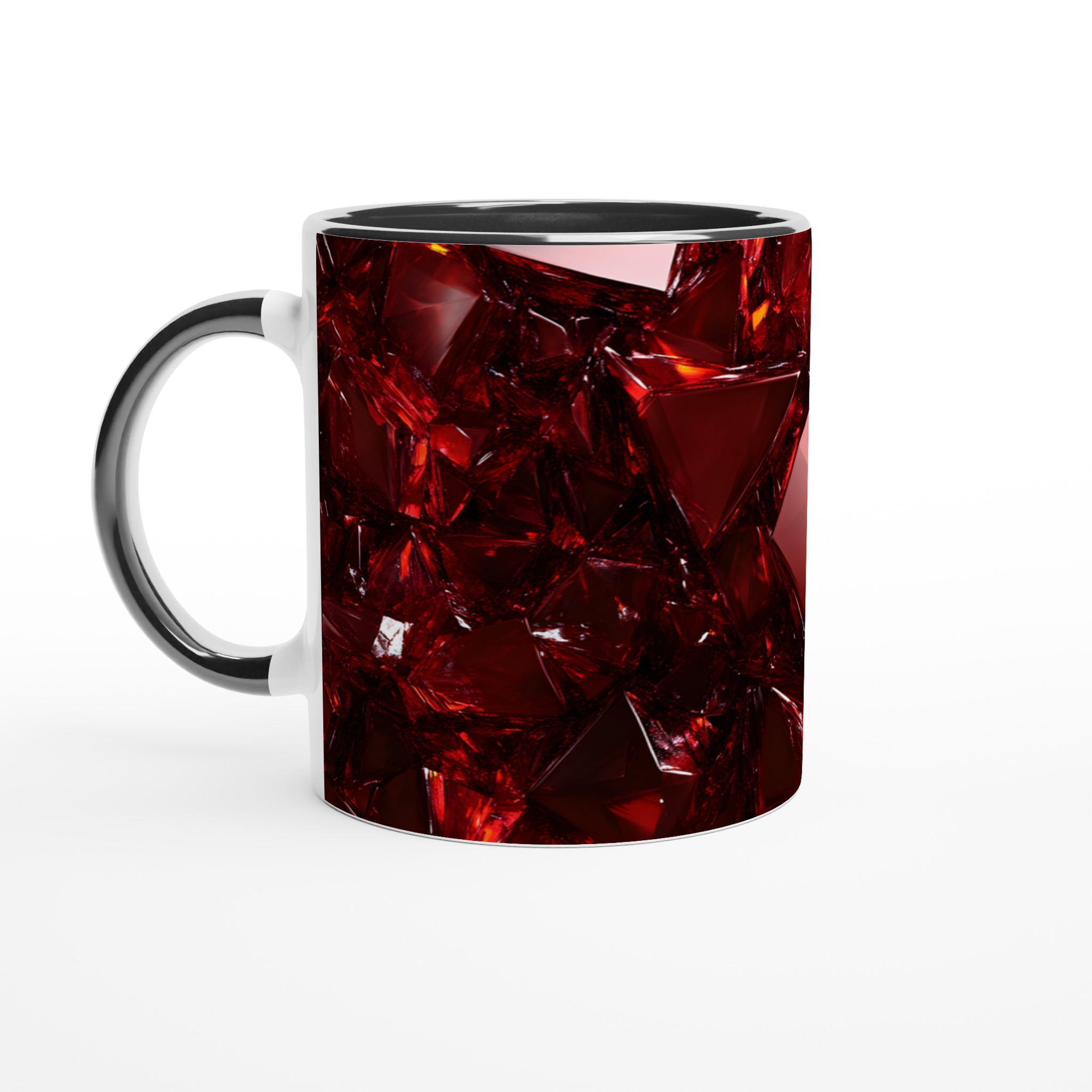 Rubinröd Fasetterad Keramikmugg – 11oz Lyxig Kaffemugg i Ditt Val av Färg 4 7b757758-f1c7-4d12-950e-9aba8101ed8d