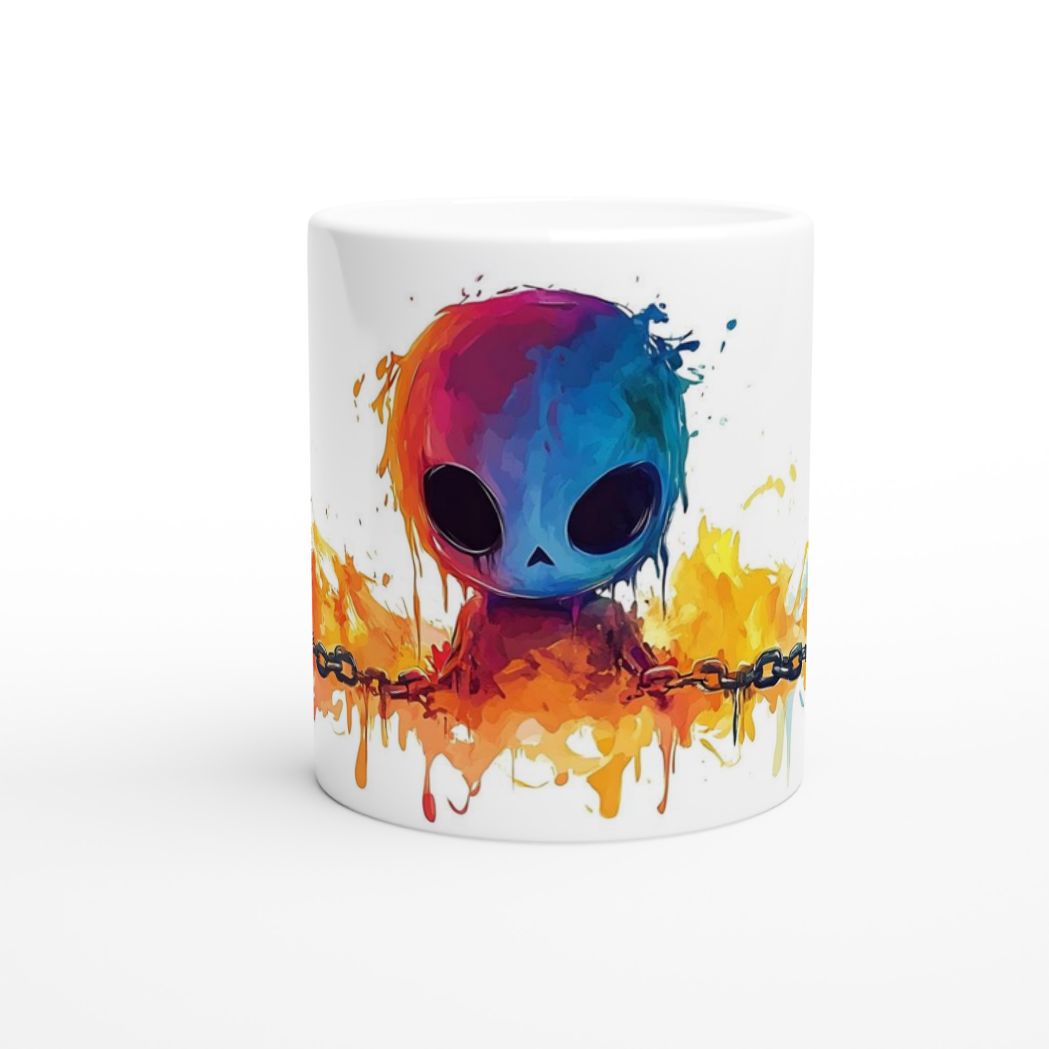 Färgsprakande Akvarell Alien Mugg – Uttryck Din Inre Varelse med En Palett av Sju Livfulla Färger! 8 7ba55408-917e-46f2-bc4b-f4ac8fed7714