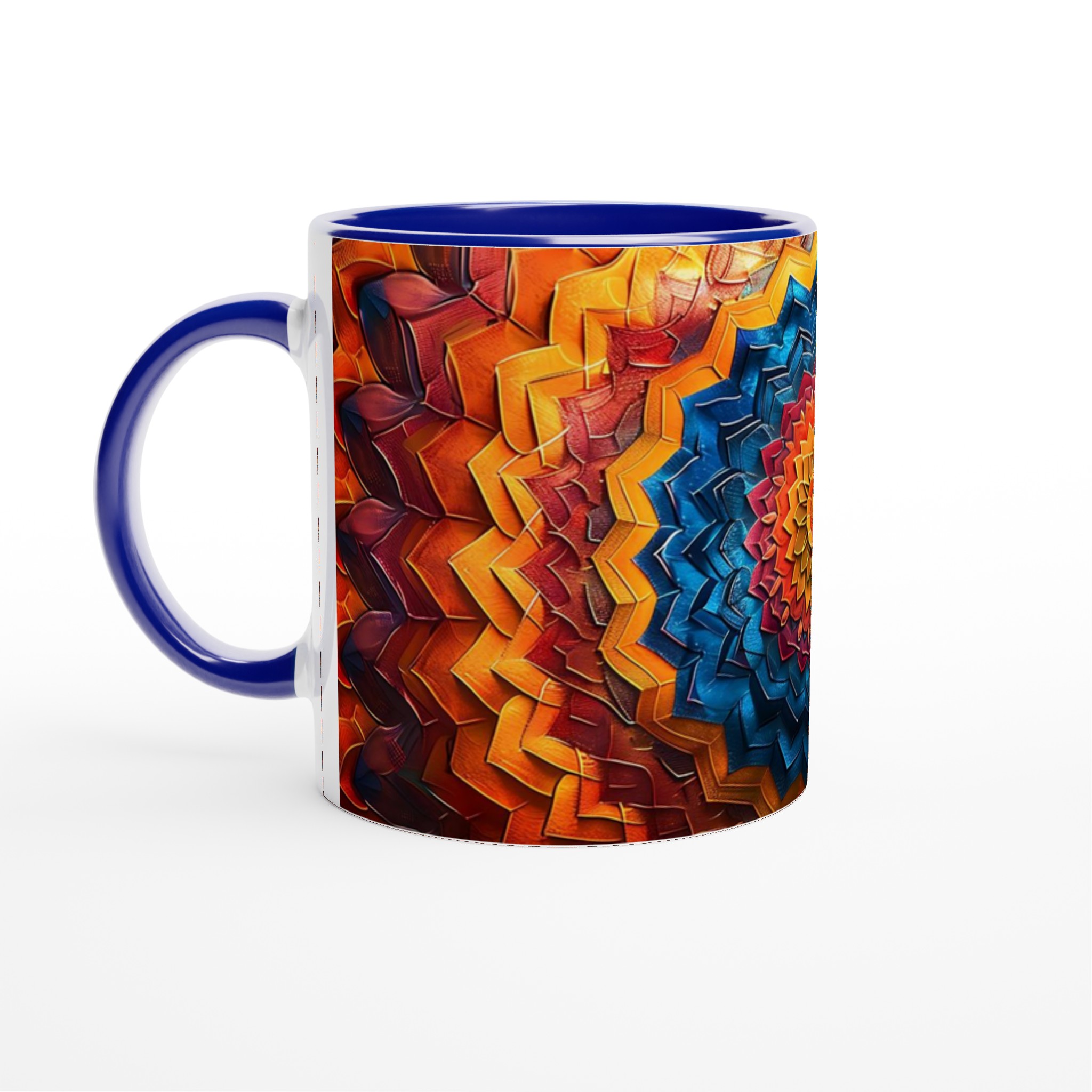 Abstrakt Mandala Keramikmugg - Livfull Design i Blått & Orange, Välj Din Färg! 2 7bbac679-fb45-47f6-9cc1-02760e81e02d