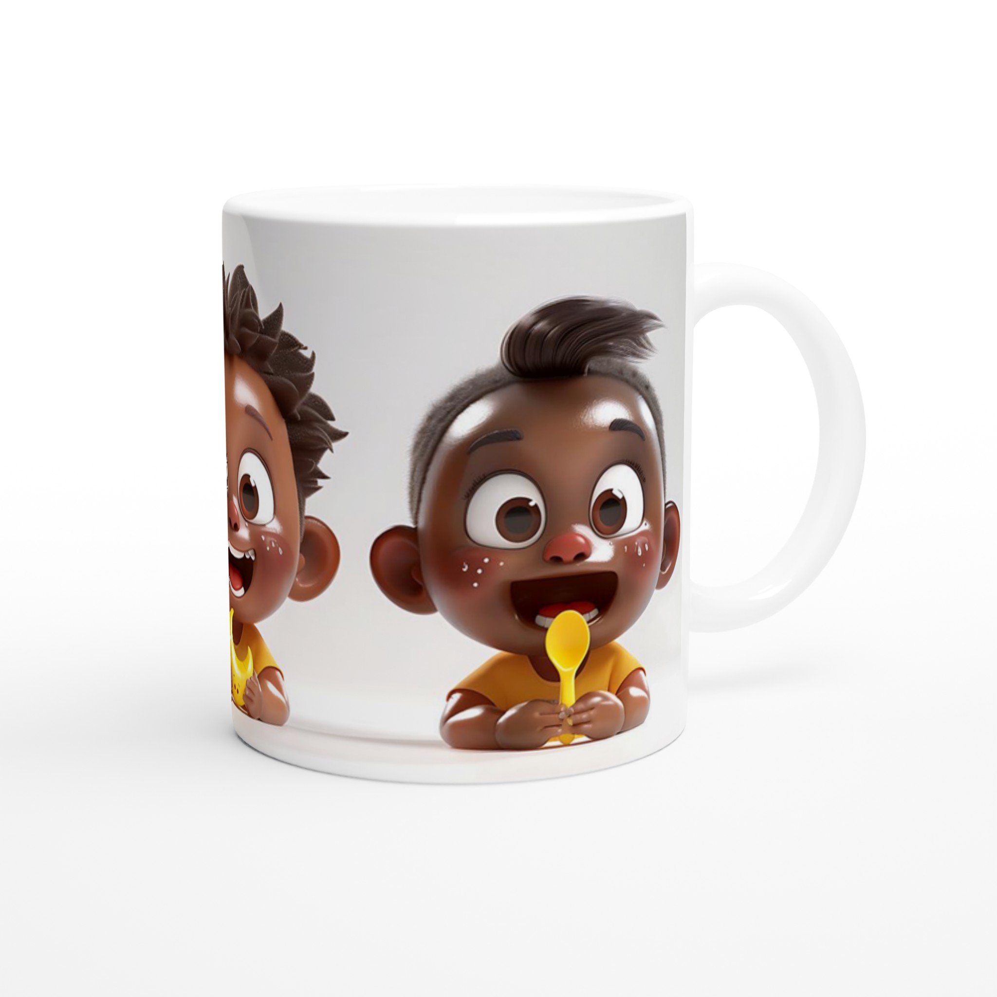 Glada Barn Motiv Mugg - 11oz Keramisk Mugg för Varje Stund, Finns i Sju Lekfulla Färger! 9 7bd9a227-dbda-49e8-b109-1def13595fc1