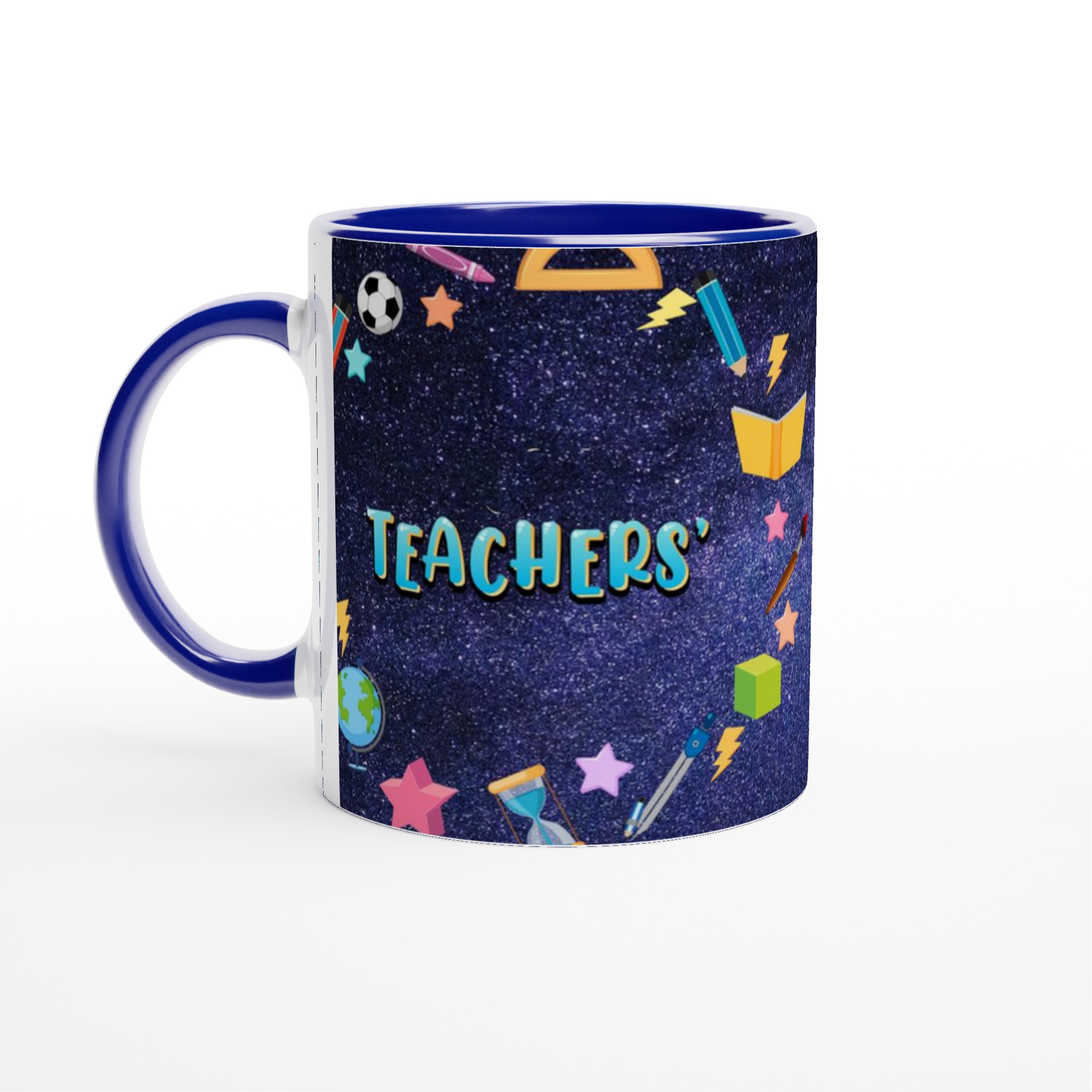 Vit 11oz keramisk mugg med färgstarka lärarinspirerade motiv i flera keramiska färger 2 7be8a82a-ca3c-4555-bae4-72e822fa8bfd