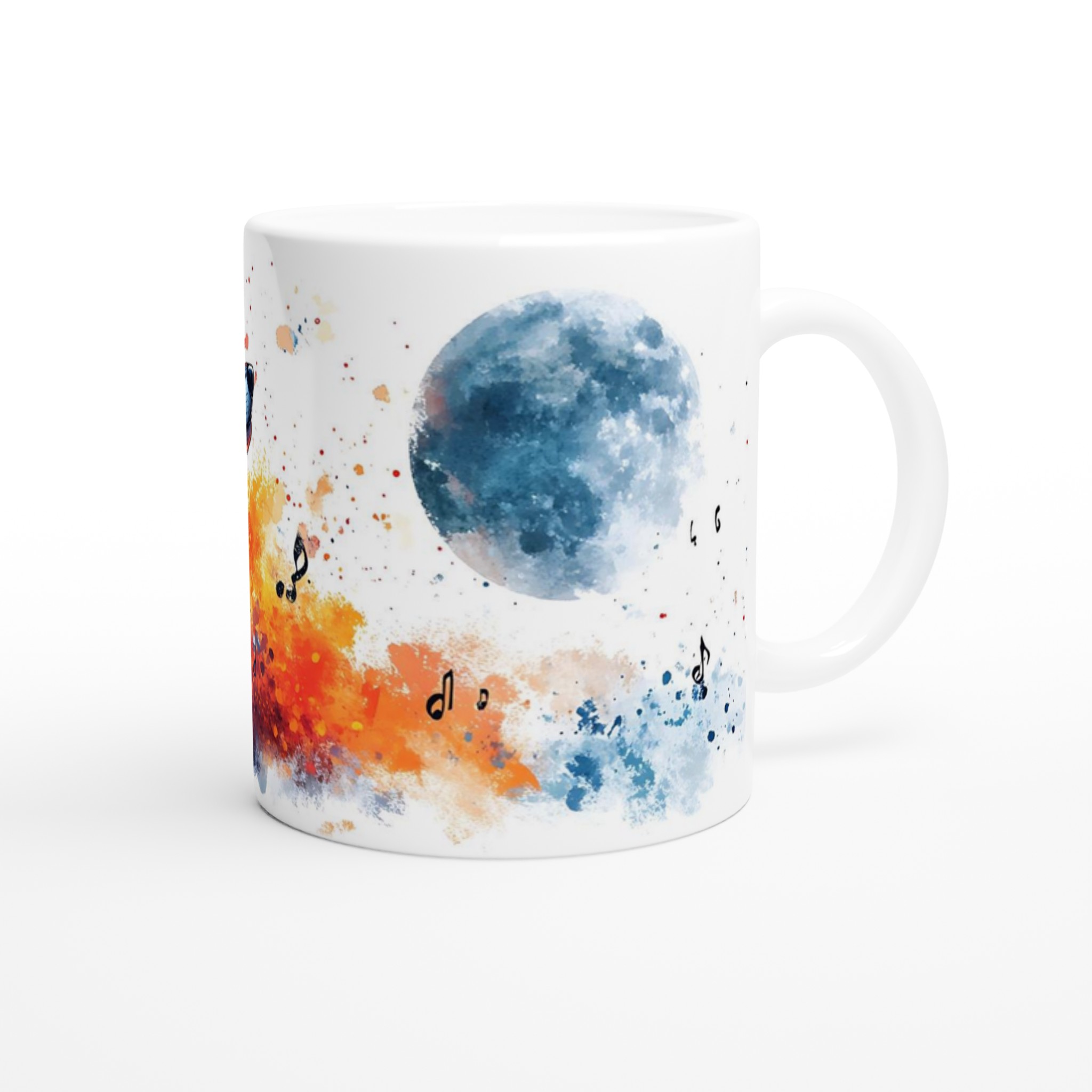 Mystisk Vargmugg i Akvarell – 11 oz Keramisk Kaffekopp med Månsken & Musik 9 7bf33145-8903-44fb-8736-21721f5399d2