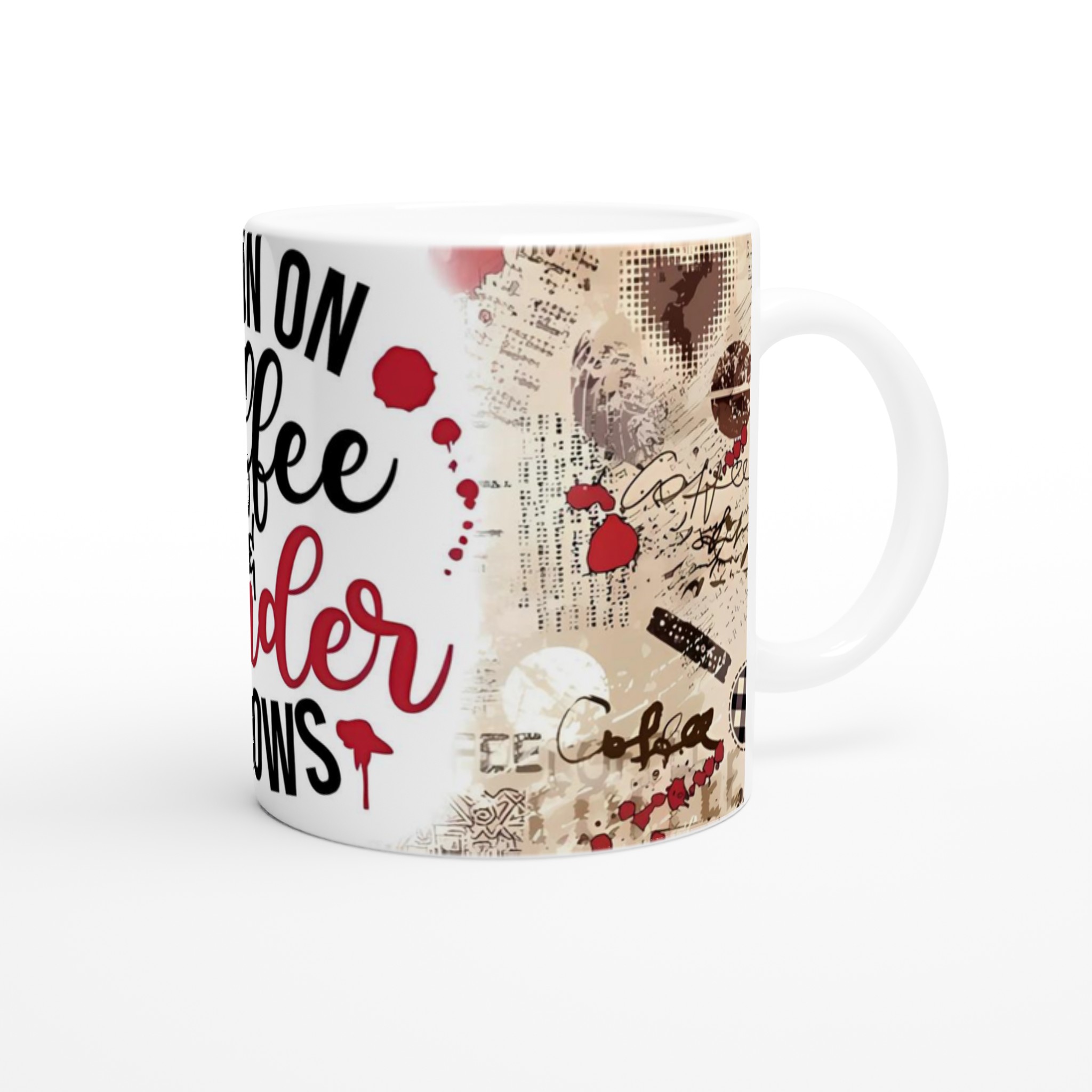 Vit 11oz keramisk mugg med humoristiskt motiv - välj bland sju färgstarka keramikhöjdpunkter 9 7c13a076-8f8b-4fec-9b8a-85c2c076e198