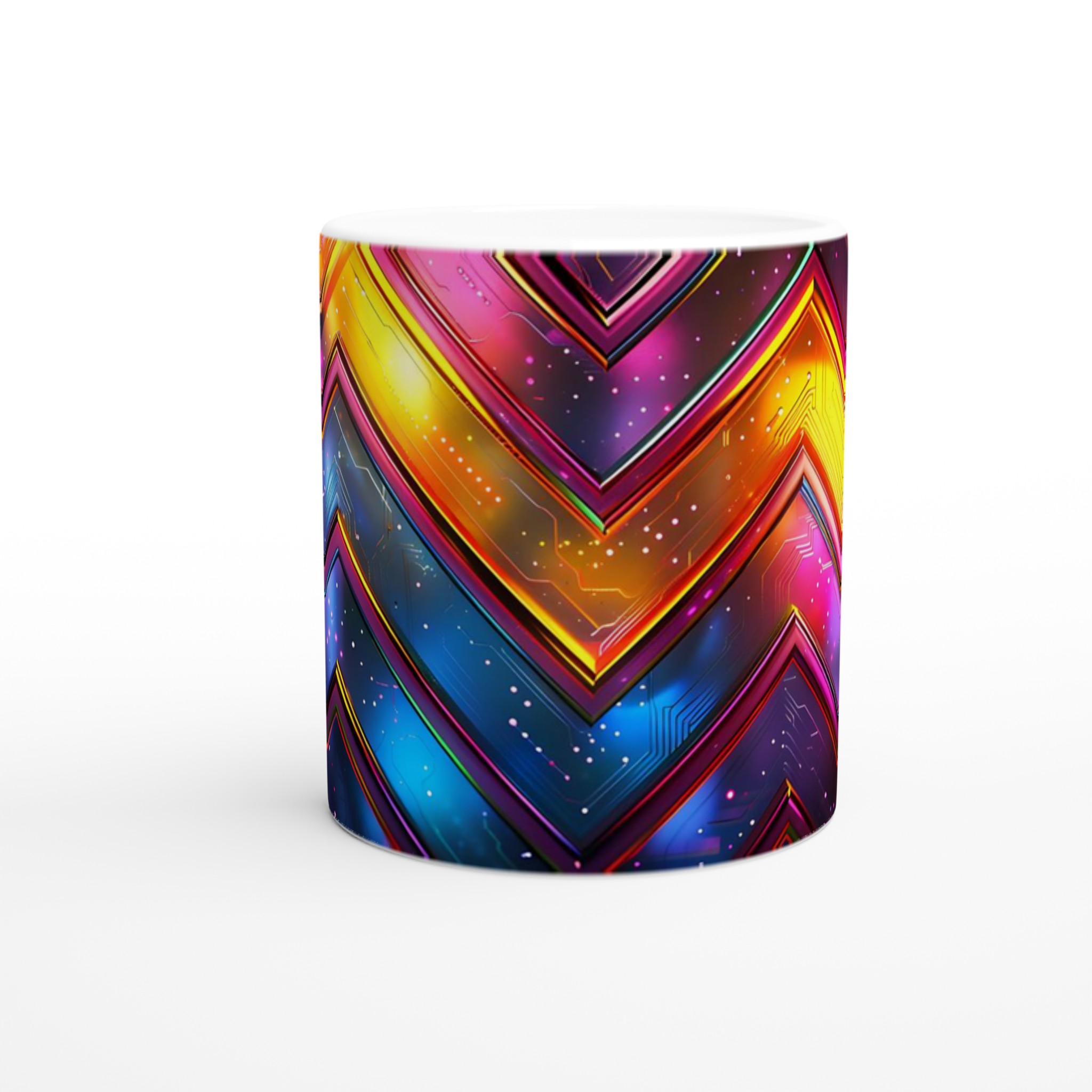 Neon Digital Circuit Keramikmugg – Färgglad Zigzag Design & Högteknologisk Vibe i Valfri Färg 8 7c3099b7-b941-4e80-a36b-50b26753bec7