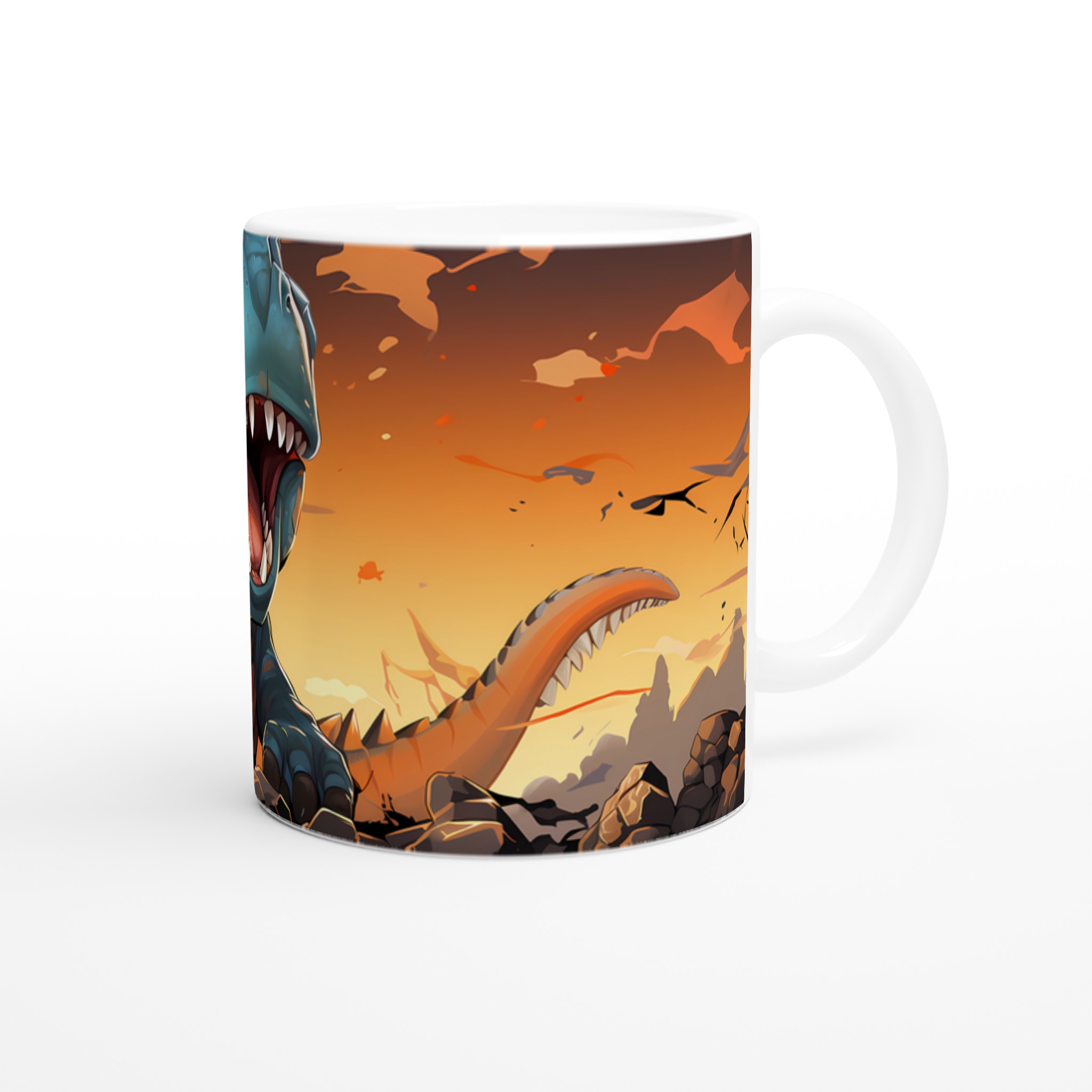 Vrålcool Dinosaurie Mugg – 11oz Keramisk Kaffekopp för Episka Dagar, Välj bland 7 Färger! 9 7c30c3f8-c743-47f5-8dc7-b6fcee1841fd