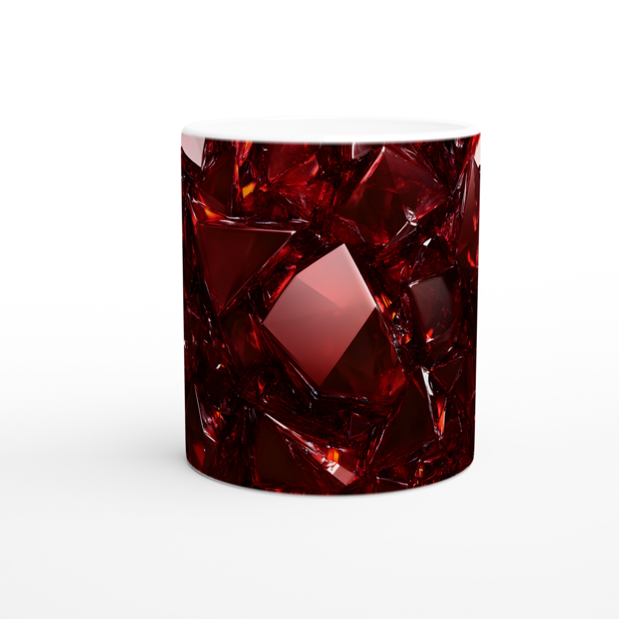 Rubinröd Fasetterad Keramikmugg – 11oz Lyxig Kaffemugg i Ditt Val av Färg 8 7c3aa3dc-2ca2-4af4-b263-698520c4c8b8