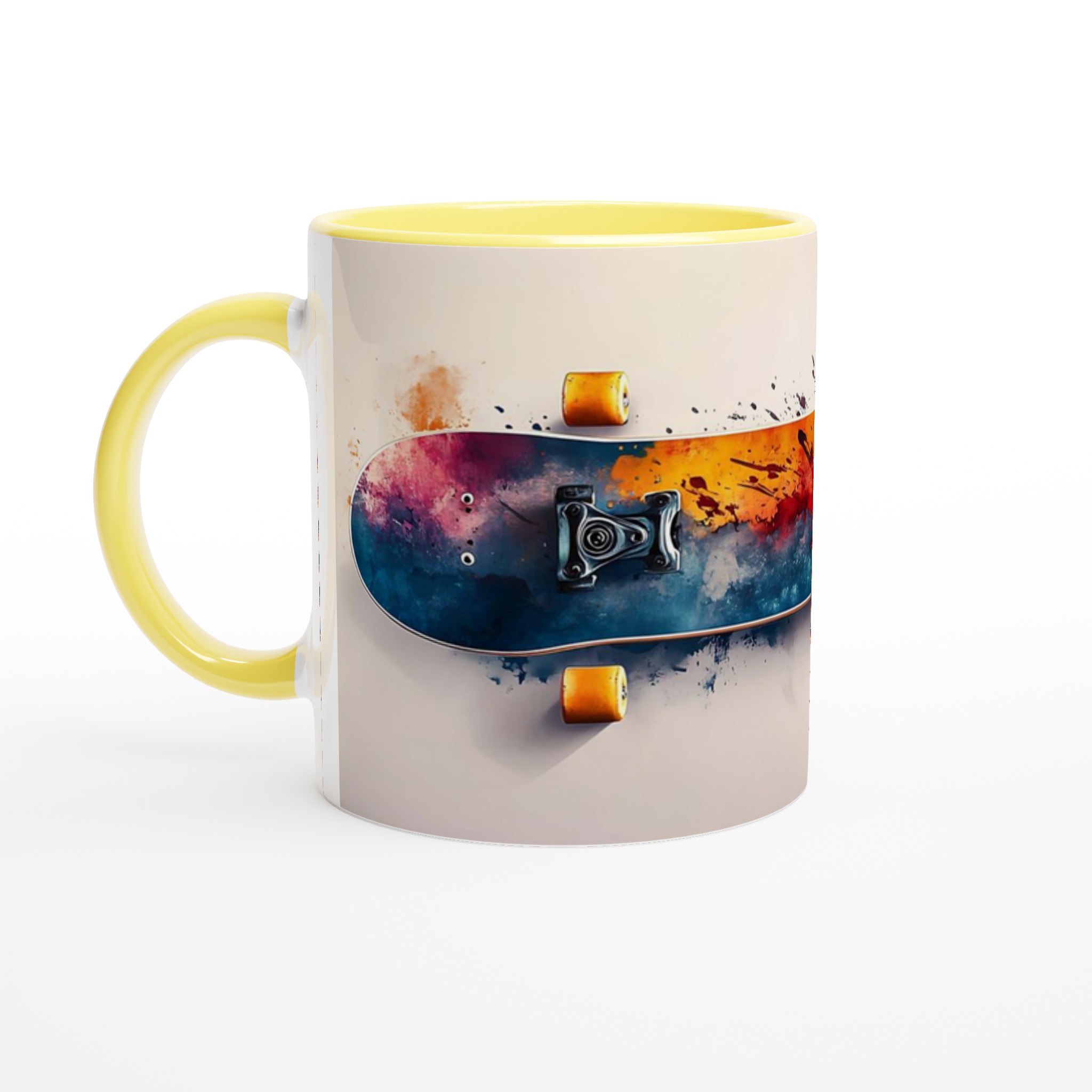 Abstrakt Skateboard Konst Mugg – 11oz Keramikmugg i ditt val av 7 Livfulla Färger 3 7c3c507d-0e91-4d33-ab46-049856006ebf
