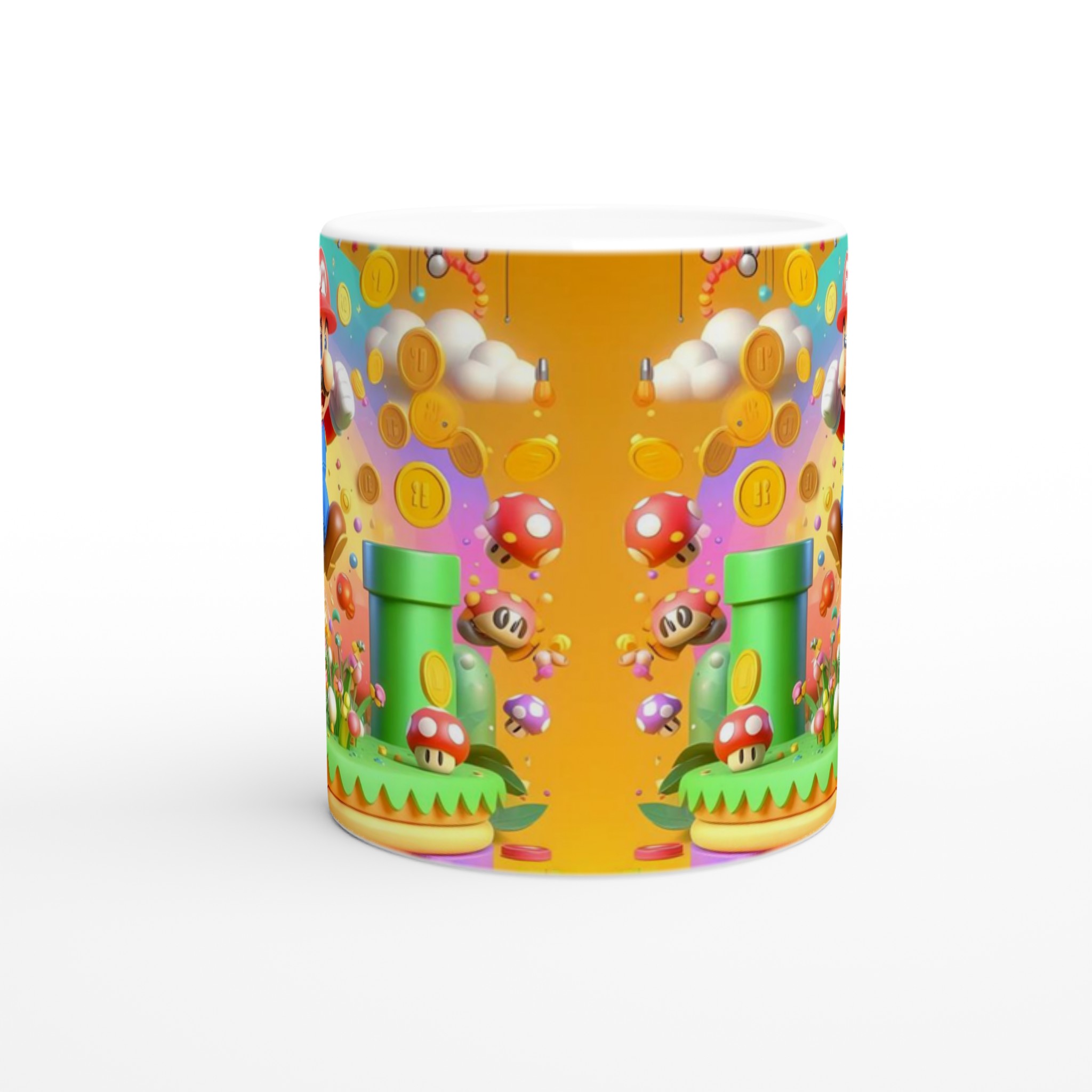 Vit 11oz keramisk mugg med färgstark spelscen – välj din favoritfärg för en unik touch 8 7c5c03c0-c892-4d7b-8fb8-fbc33d307f63