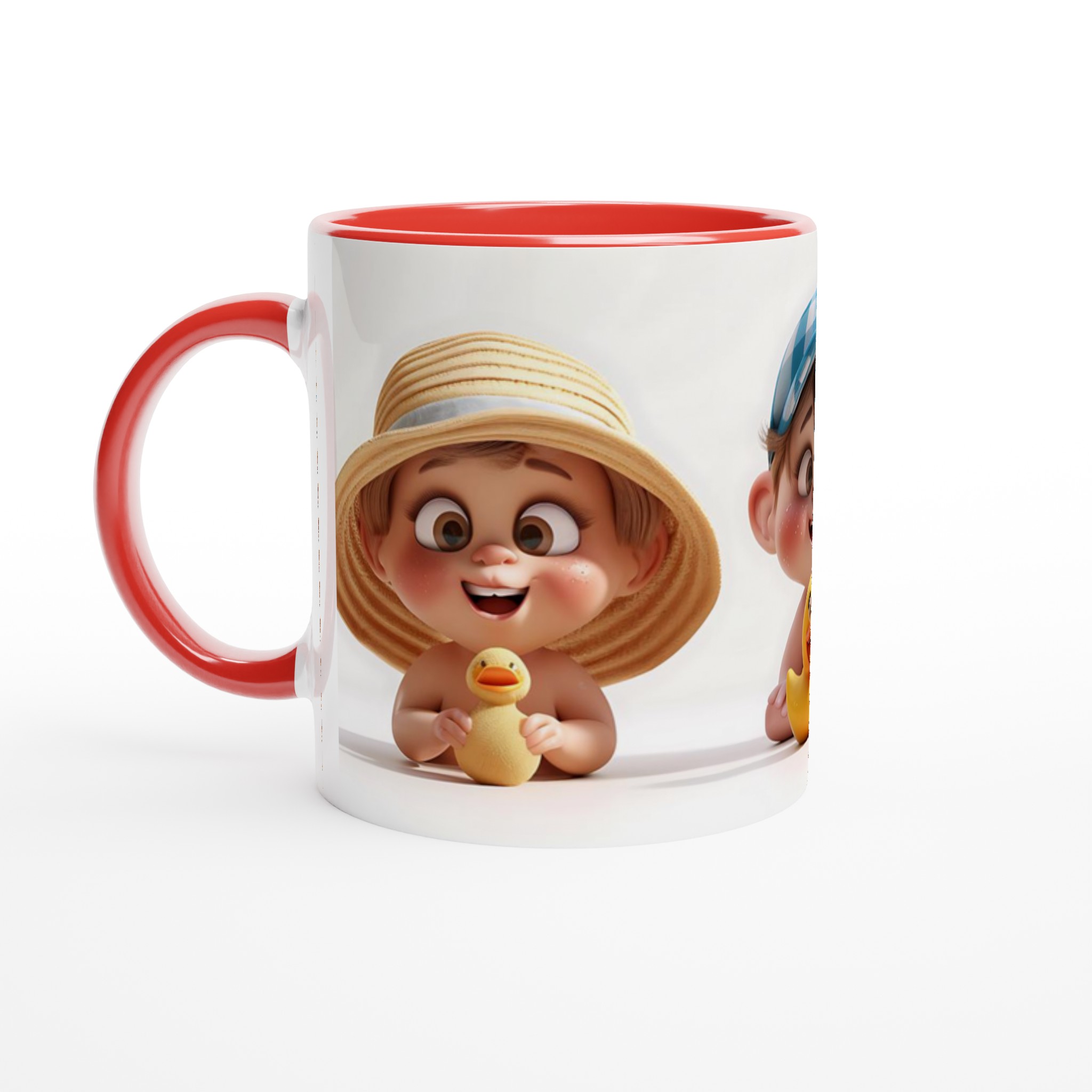 Söta Baby- och Ank-motiv Mugg – 11 oz premium keramik för glada stunder, välj din färg! 5 7ca33758-b8f9-4833-8b65-9c2d12c158f6