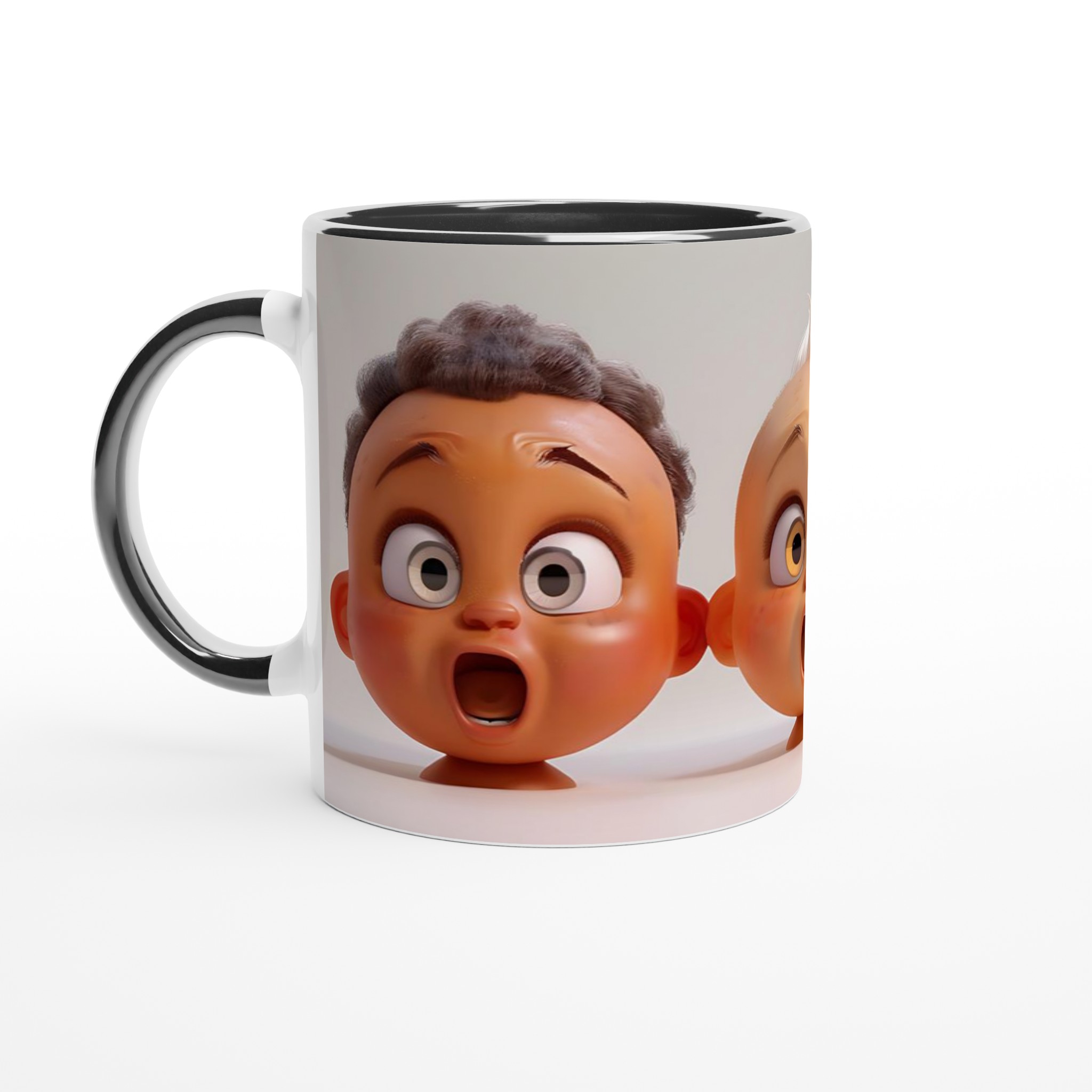 Förvånade Ansikten – 11oz Keramisk Mugg för Ditt Kaffeäventyr, i ditt val av sju livfulla färger! 4 7cf30d2c-1c2d-4efe-a4a5-0e156fad0382