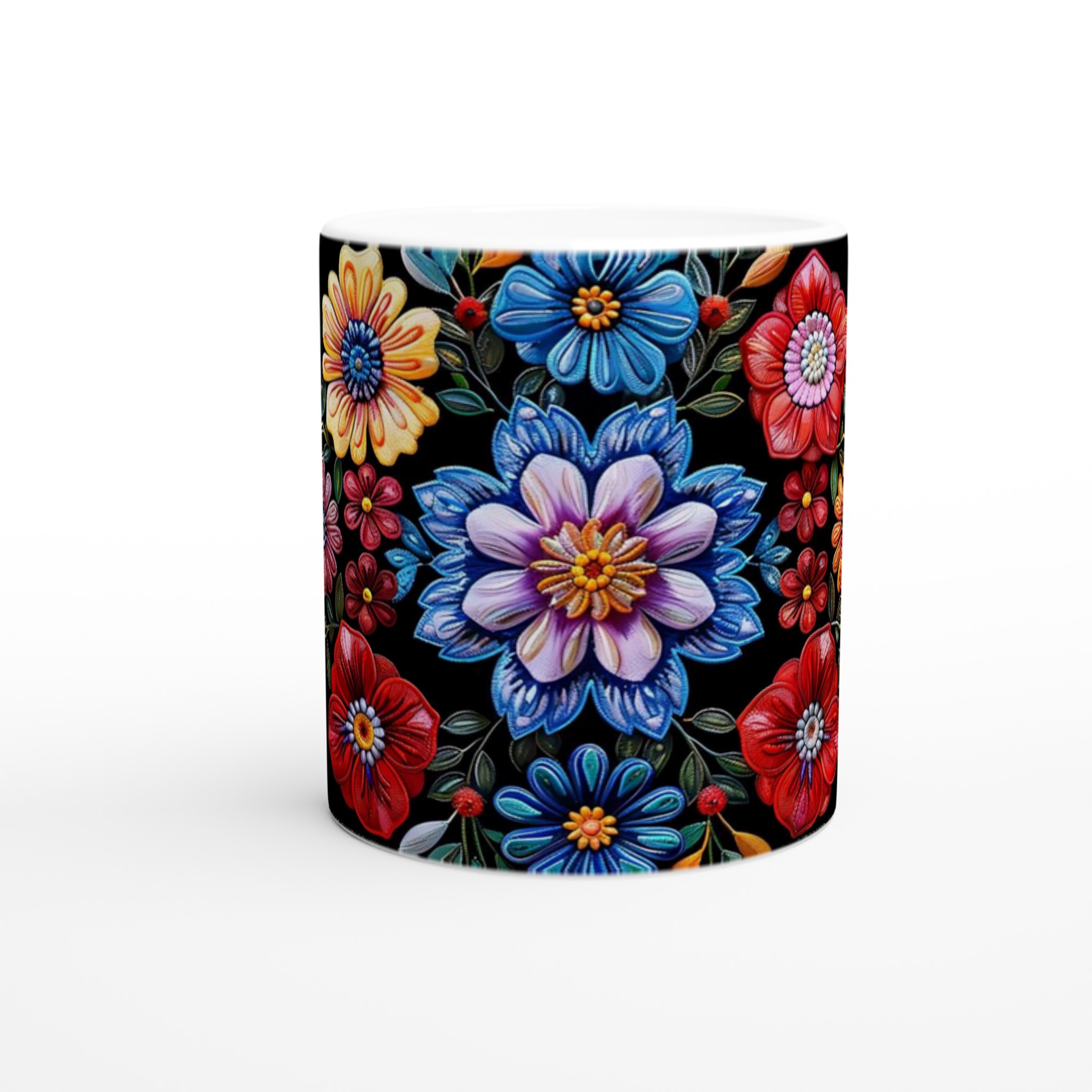 Färgglad Blommig Keramikmugg – Konstnärlig Design i 7 Livfulla Färger 8 7cf9fc13-8922-4417-a0a4-f990cfd3b7cd