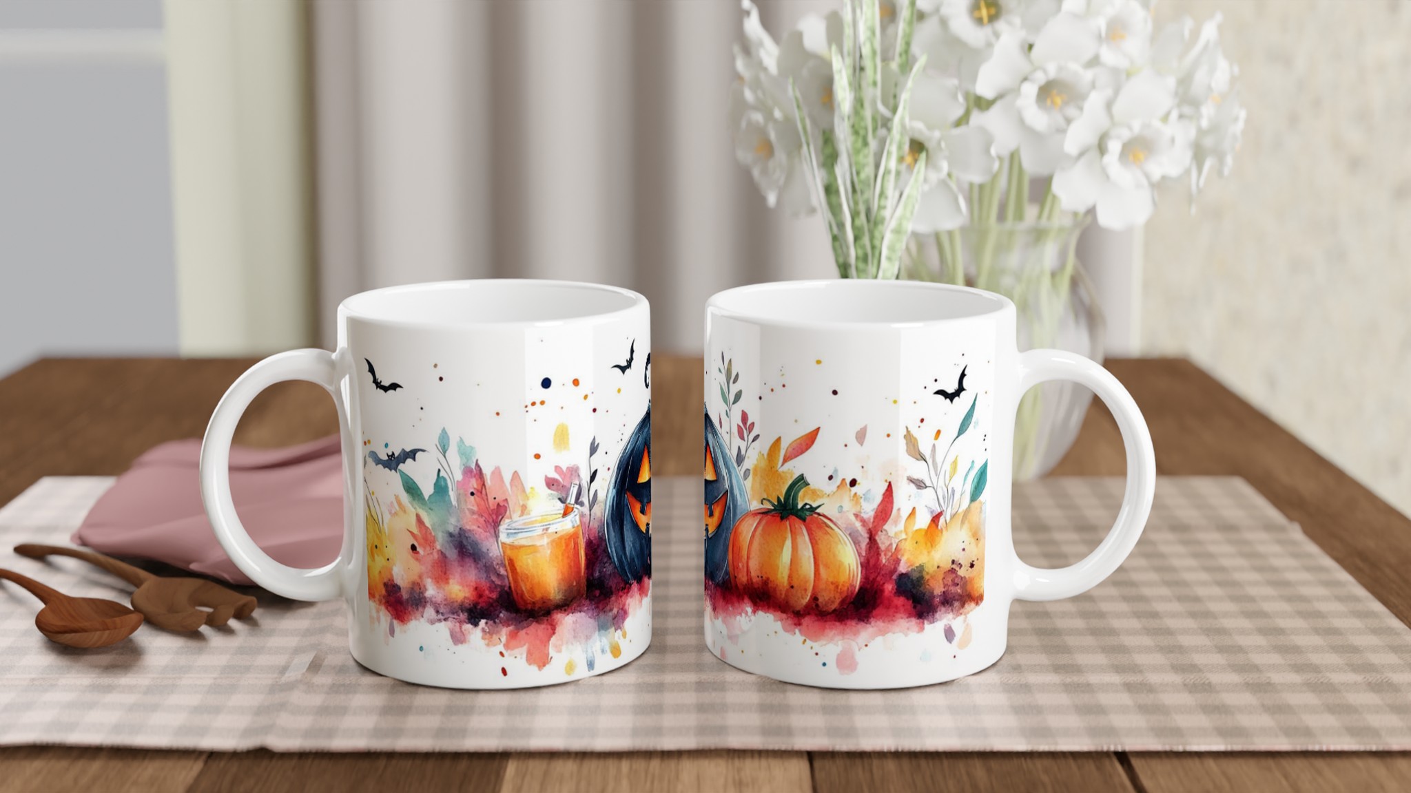 Mystisk Akvarell Halloween Mugg - Skapa din Egen Spöklika Stämning 10 7cfe335a-fd99-465d-a263-2ca3838b55c3