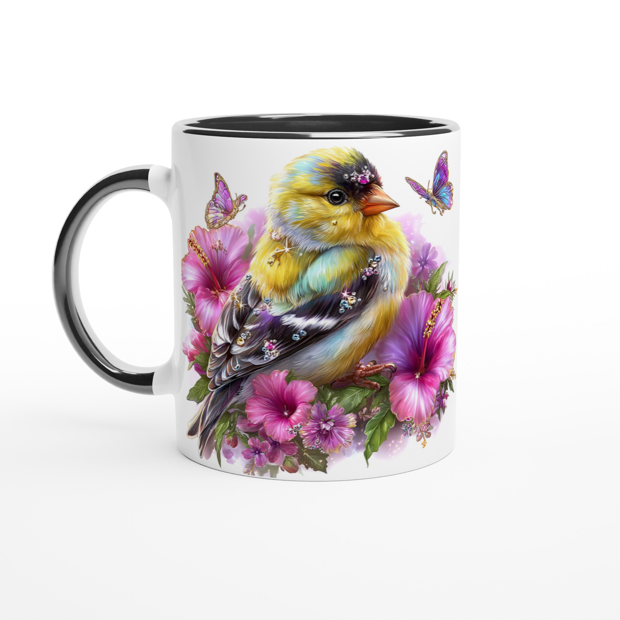 Förtrollande Fågel & Hibiskus Keramisk Mugg – Ett Konstverk för Varje Sip i Valfri Färg! 4 7d0dbf19-a569-4012-a6c1-188bf1b38fc4