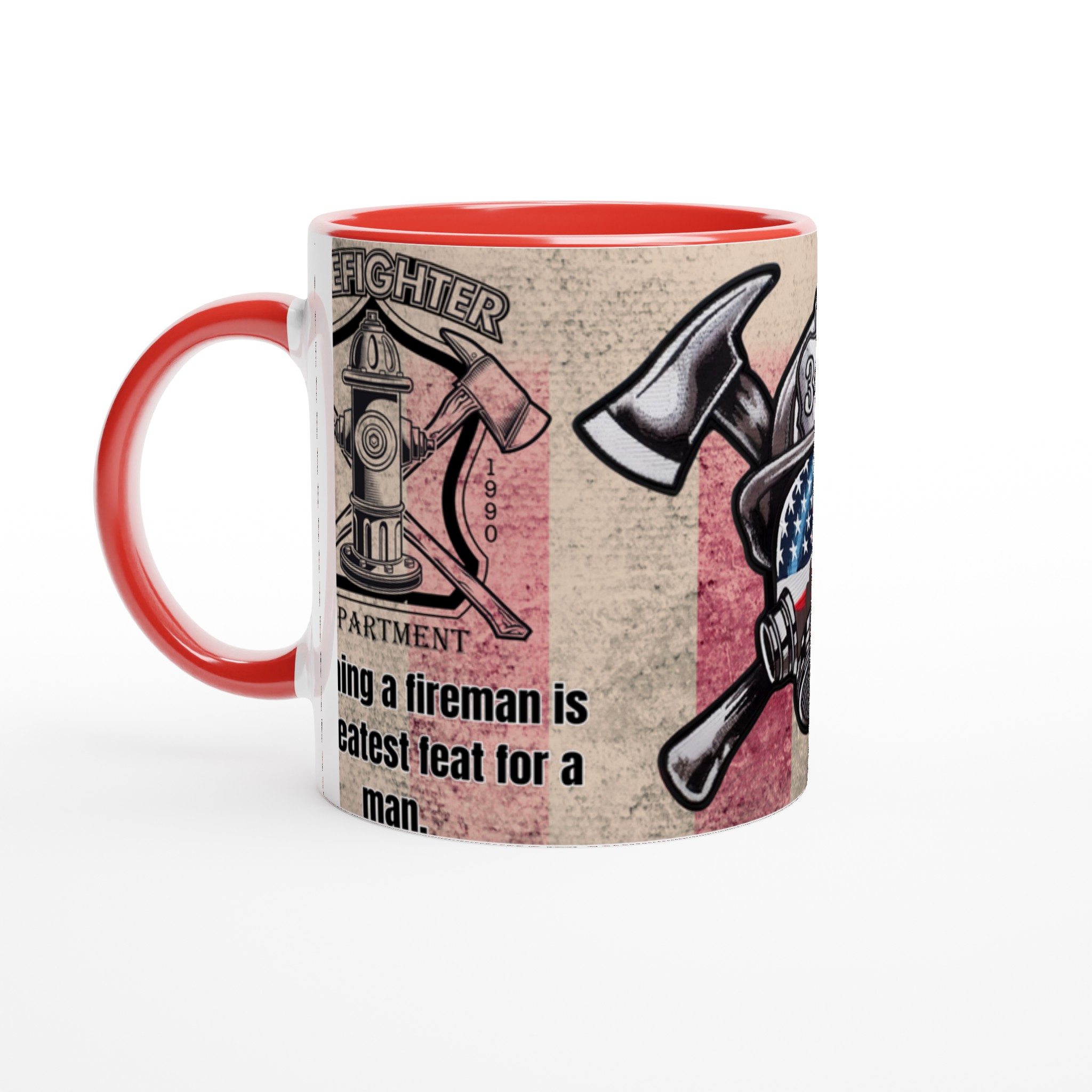 Vit 11oz keramisk mugg med eldsjäl-design – välj bland sju kraftfulla färger 5 7d2560ba-f8b9-4442-942d-058583748275