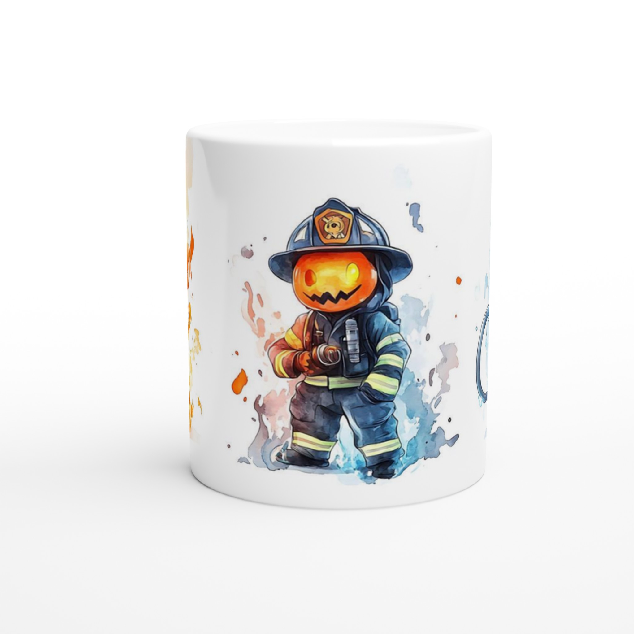 Brandman med pumpaansikte 11oz Keramisk Mugg – Unik Design för Kaffeälskare 8 7d262f3d-f177-469b-bb32-7c5a5838bede