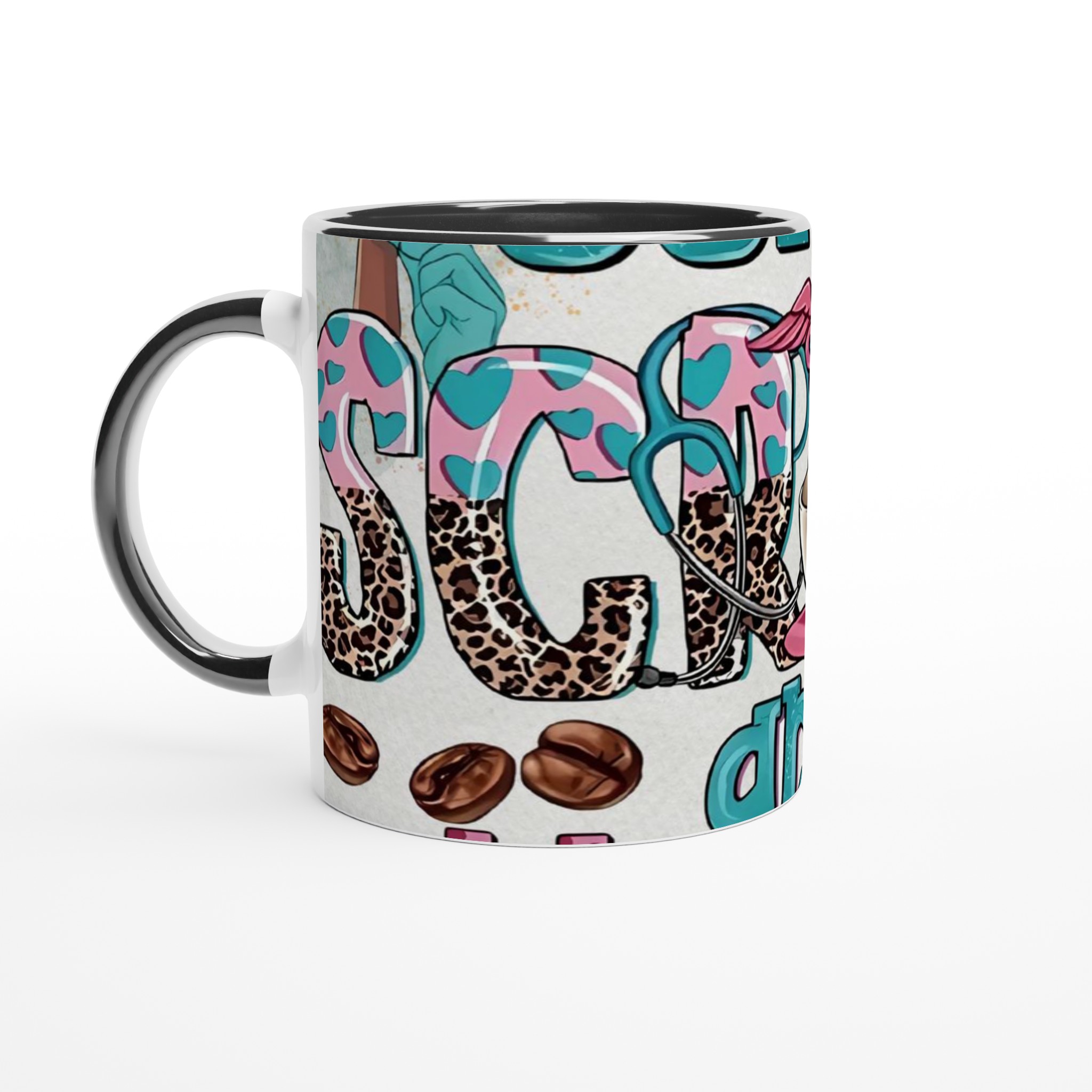 Vit 11oz keramisk mugg med lekfull leopard- och hjärtmönster – välj din perfekta färg 4 7d3ceb65-4988-4bcc-b62b-4a354652b685