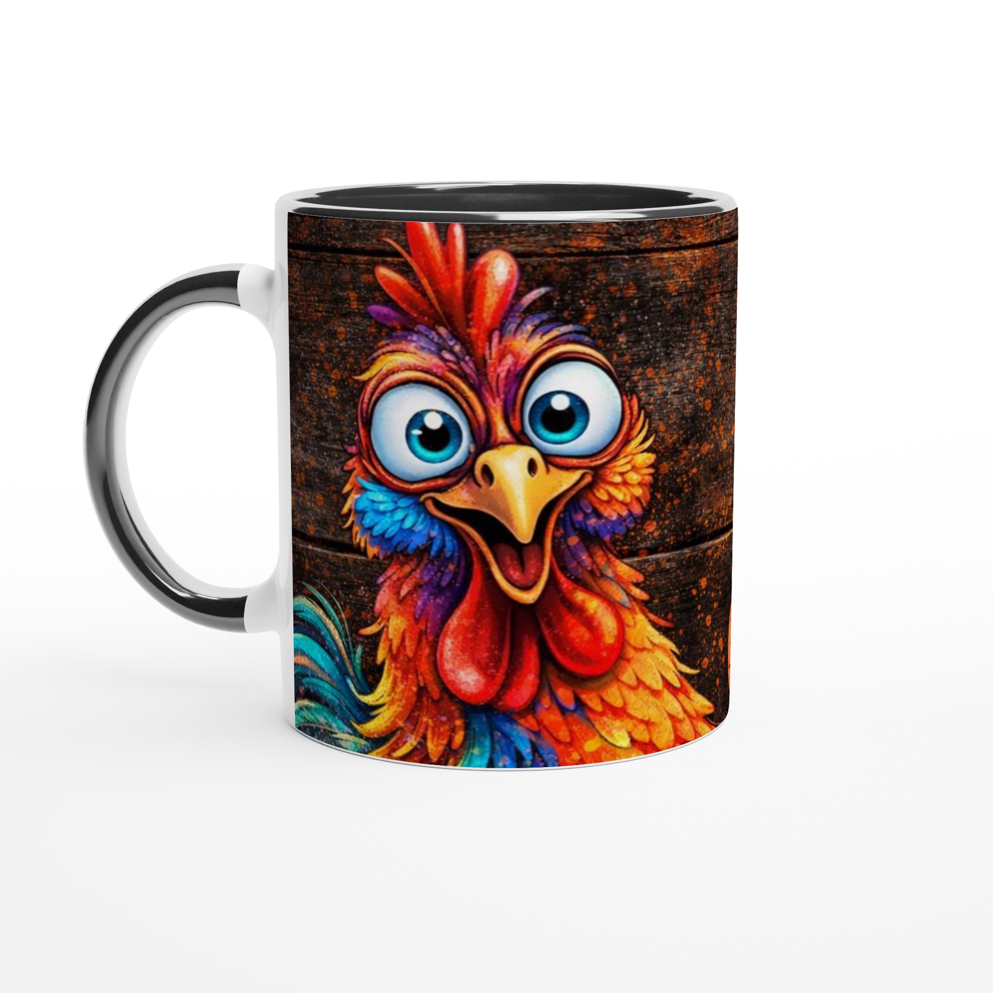 Vit 11oz keramisk mugg med färgstarkt 'Not Today Clucker'-motiv i din favoritfärg 4 7d403287-fd6c-4b5e-b38a-9f3f28615996