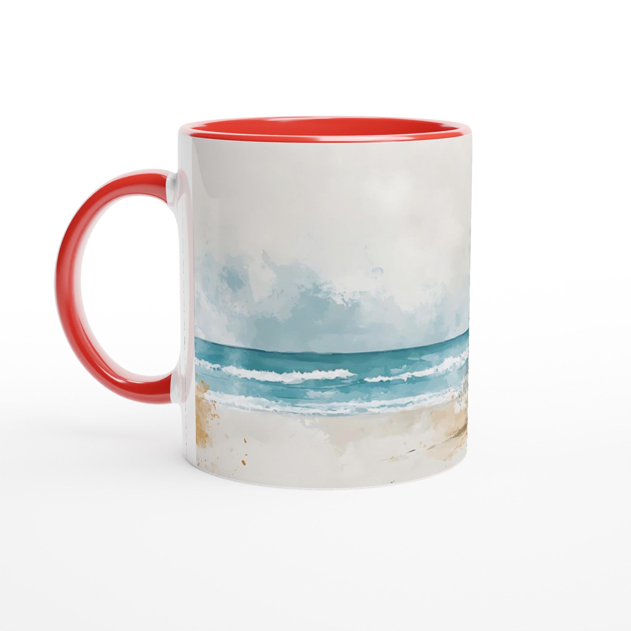Semester & Strand Keramikmugg - 11oz, Levande Akvarellstil för Din Kaffestund 5 7d40d1fe-d437-4e47-8050-0d9de7d8afa3