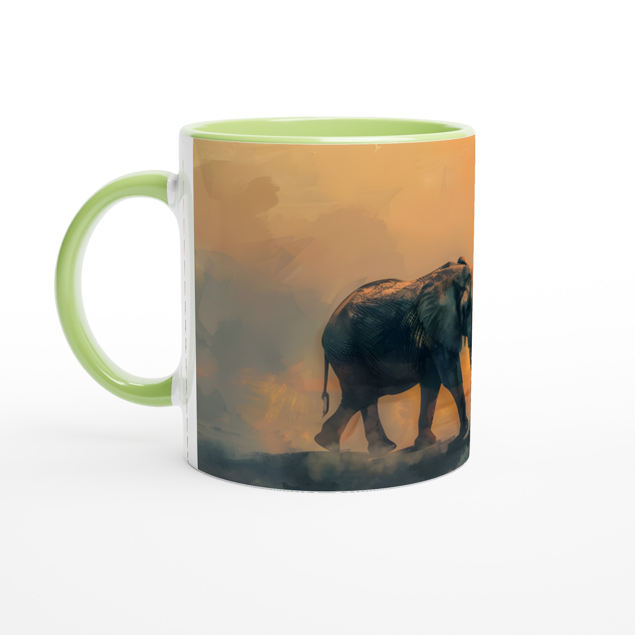 Majestätisk Elefant Mugg – En Solnedgångssaga i Keramik 7 7d4e0247-4783-49f4-8238-d0e2c2acb6df