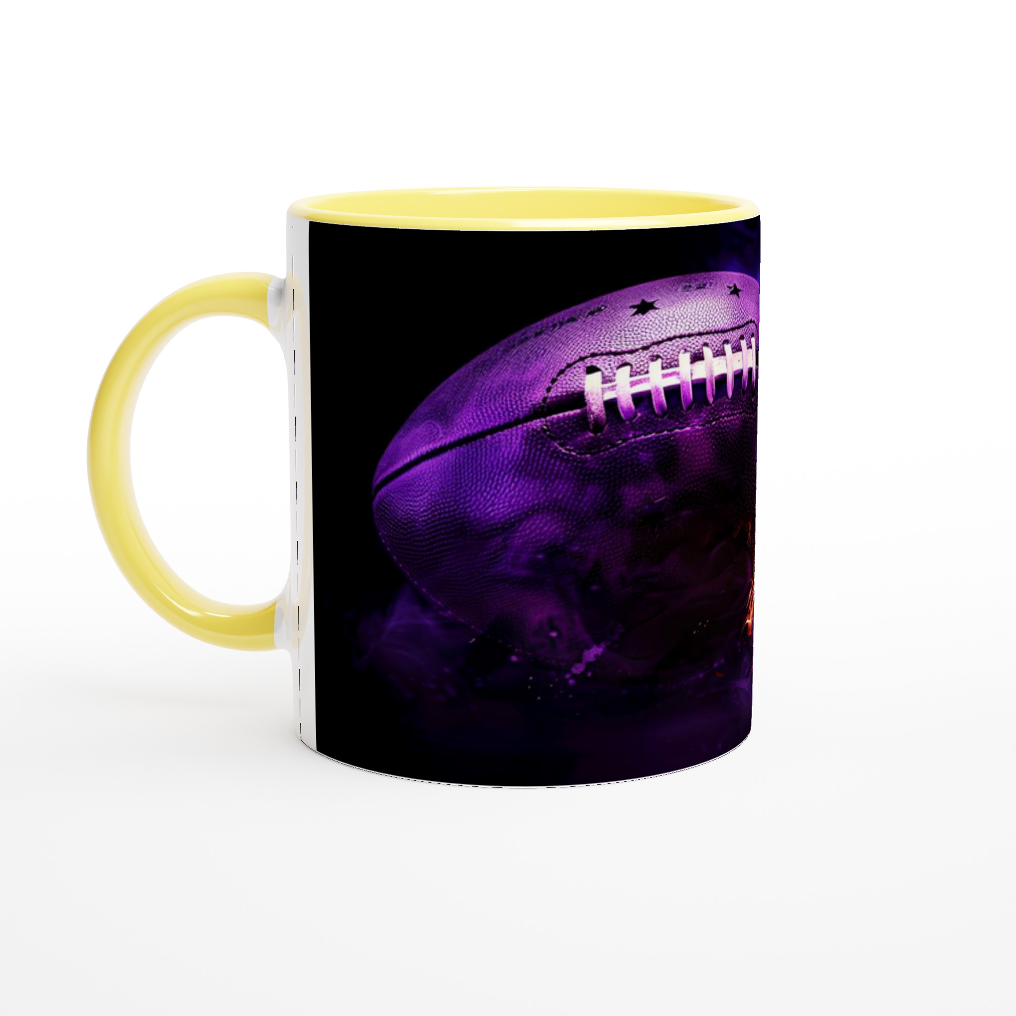 Explosiv Amerikansk Fotboll Mugg – Levande Lila Eld & Actionfylld Design, 11oz Keramisk Mugg 3 7d723ca8-f0ff-402a-aa26-2faacade460c