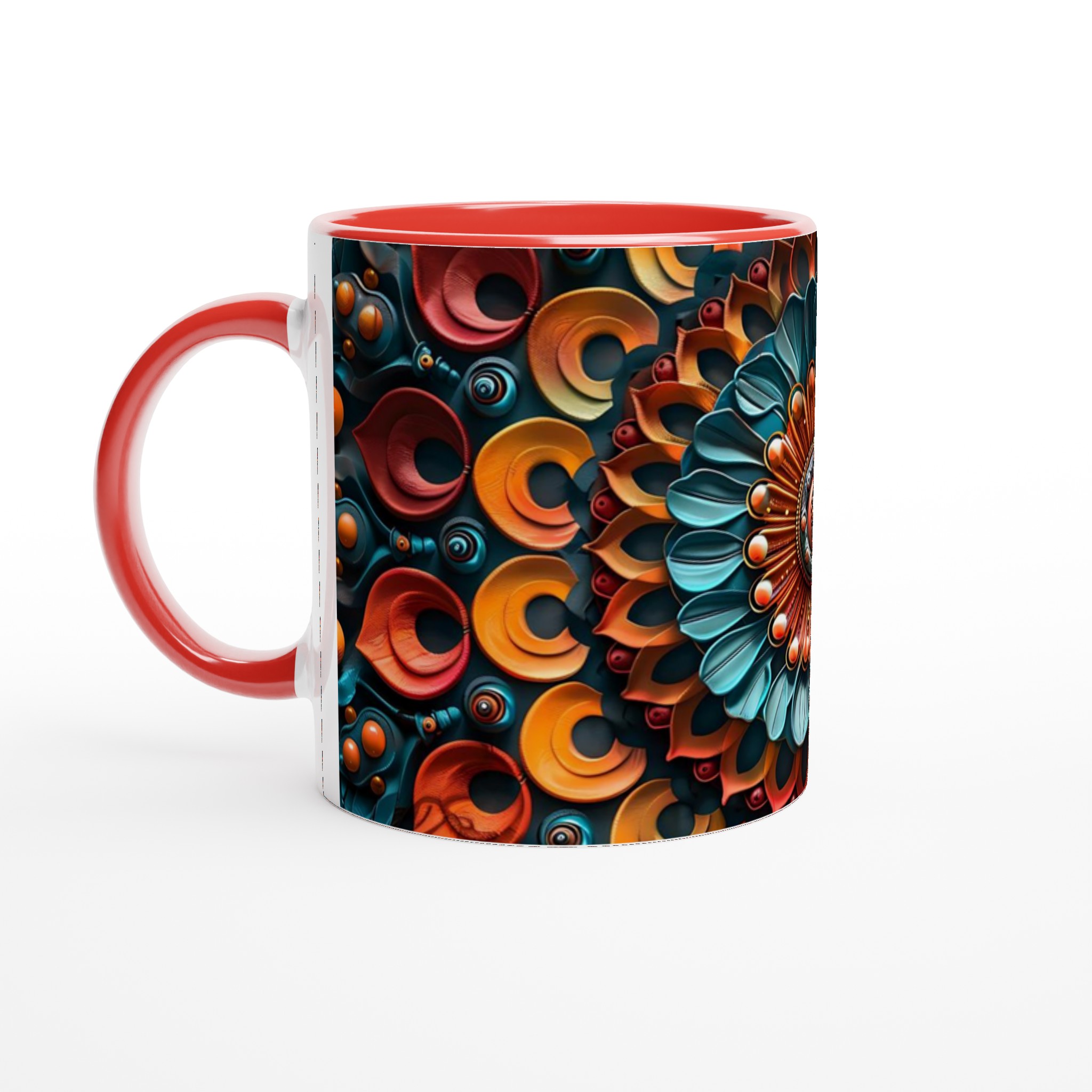 Vit 11oz keramisk mugg med levande färgexplosion i blått och orange – välj din perfekta kulör 5 7d92c88d-c068-497d-a32e-4479aeec673c