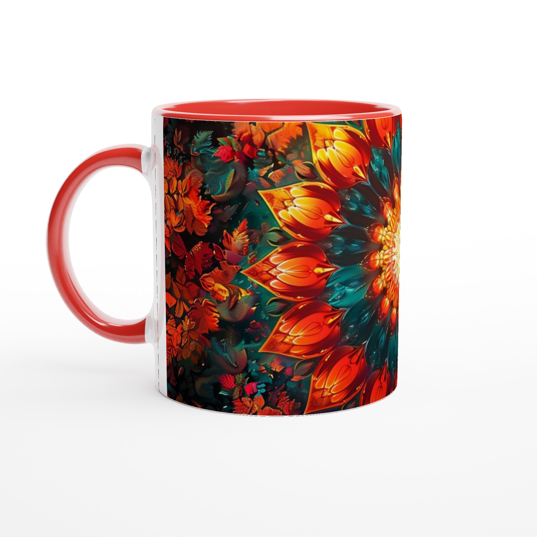 Mångfärgad Floral Mandala 11oz Keramikmugg – Din Kaffepaus, En Explosion av Färg! 5 7db0e540-9d62-44f2-b12a-7bdb505fb3eb