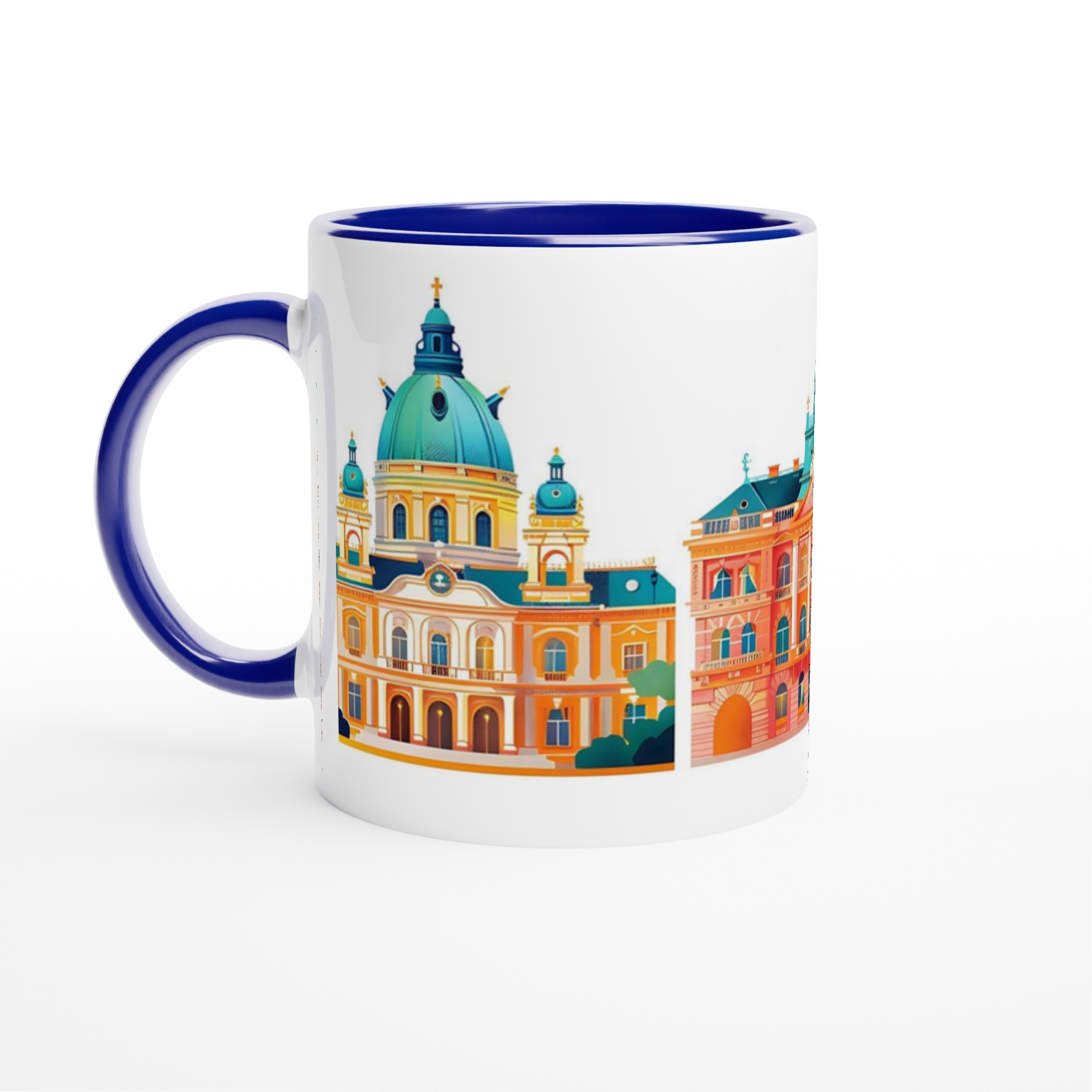 Europeisk Arkitektur Mugg - Färgsprakande Reseillustration i Premium Keramik 2 7de03d5d-8de3-4d7f-bd0b-2540c6ac02f1
