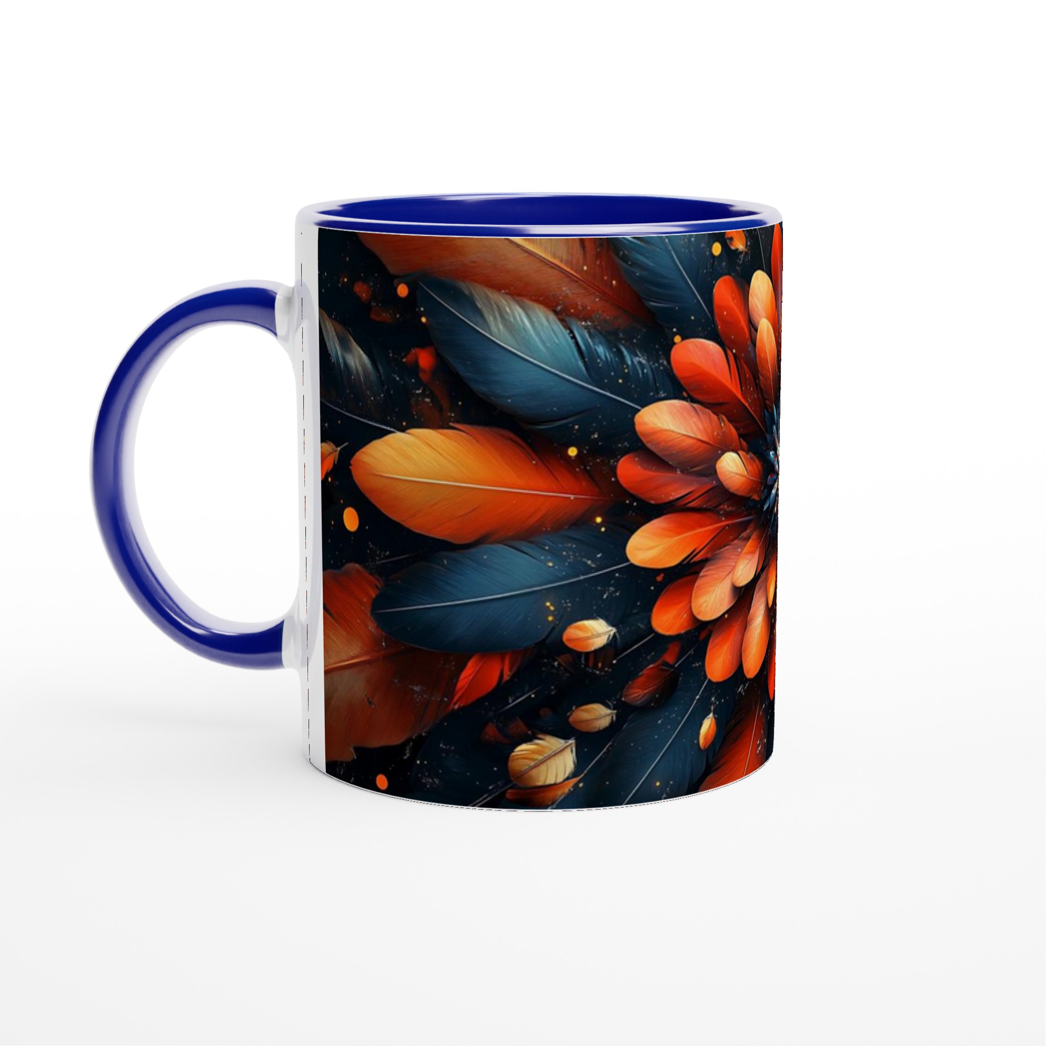 Exotisk Fjäder Blomster Mugg – Levande Kaffekopp i Klara Färger, Välj Din Favoritfärg 2 7de1a5da-9135-49a2-845a-667e291df876