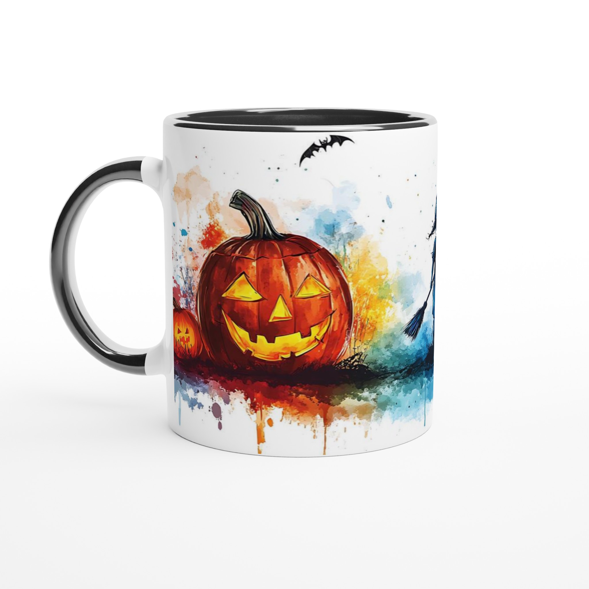 Spöklik Halloween Akvarell Mugg - Skrämmande Charm & Livfull Design, Välj din Favoritfärg! 4 7dfe648d-1455-4b6b-b838-c7df3a2449bf