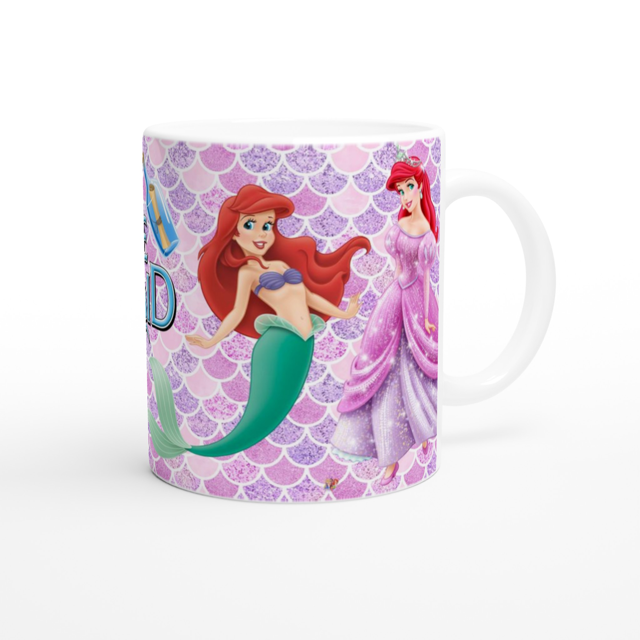 Vit 11oz keramisk mugg med The Little Mermaid – Livfull design i valfri keramikfärg 9 7e148b73-3153-479a-9fc1-d5d442708e1c