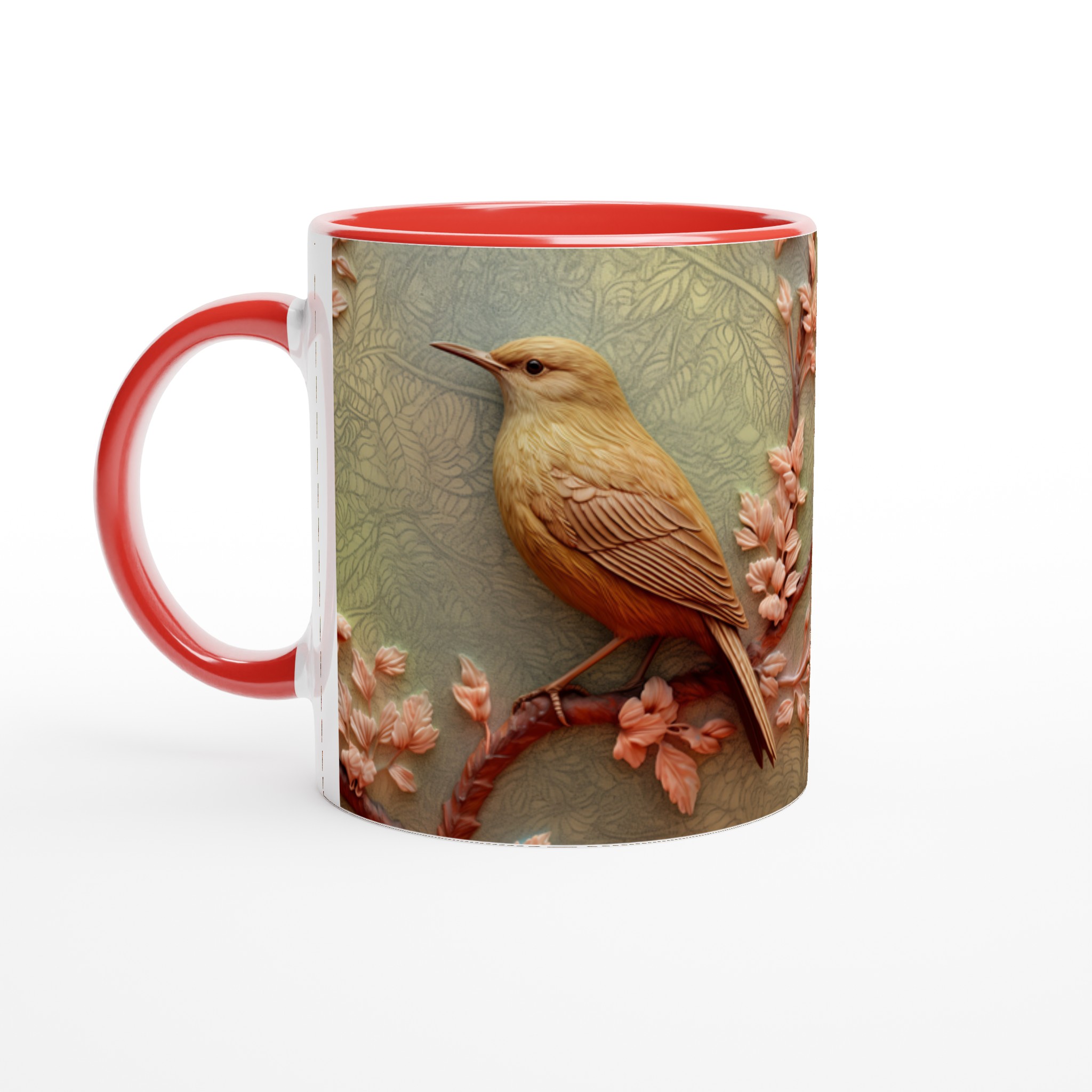 Elegant Vit 11oz Keramisk Mugg med Fjäderlätt Fågelmotiv – Välj Din Perfekta Färg 5 7e15cb5d-4836-4747-9e38-ebed21a219c8