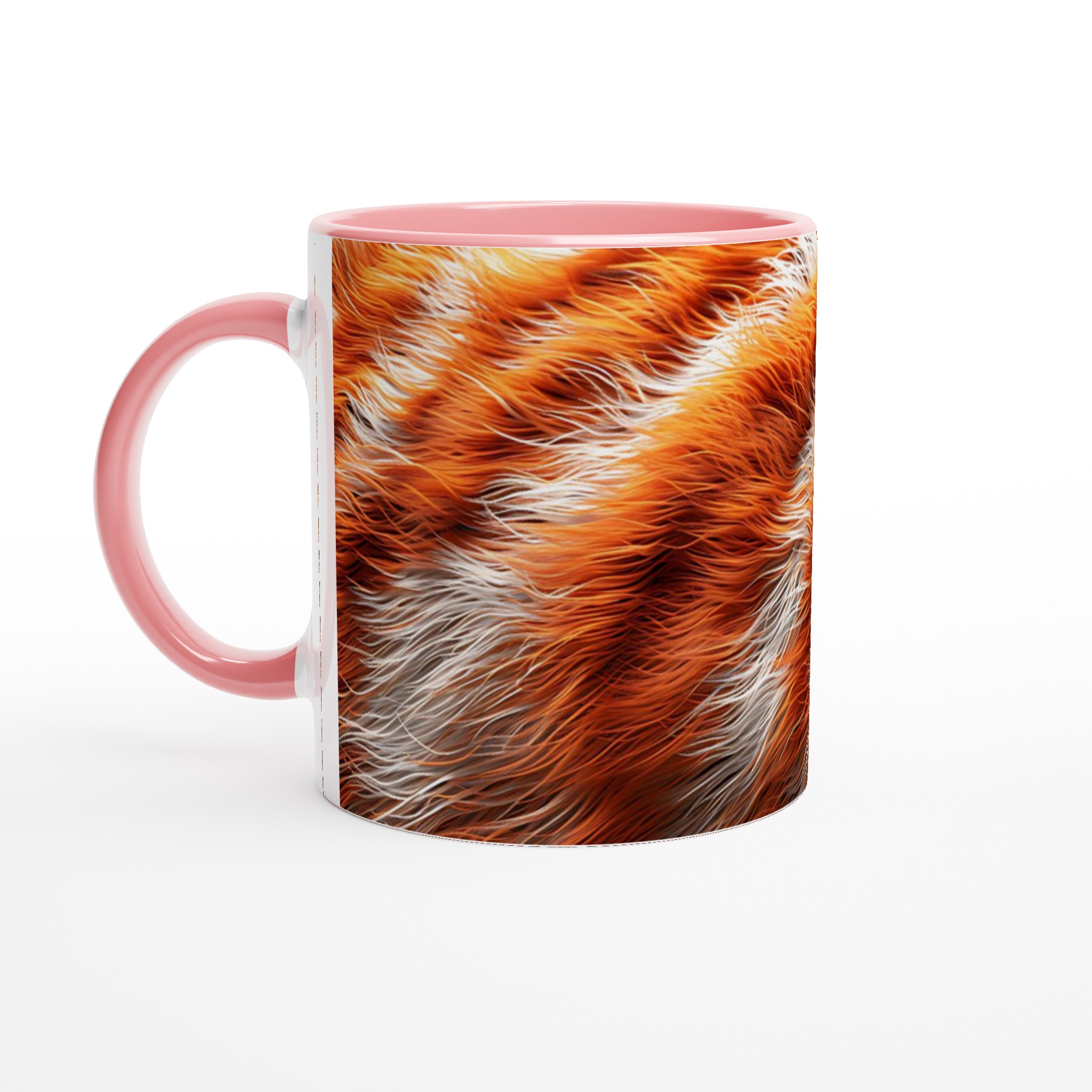 Vit 11oz keramisk mugg med livfullt orangerött och vitt mönster – välj din favoritfärg på keramikmuggen 6 7e15ce7e-f34c-454b-ab96-30876e6e8a64