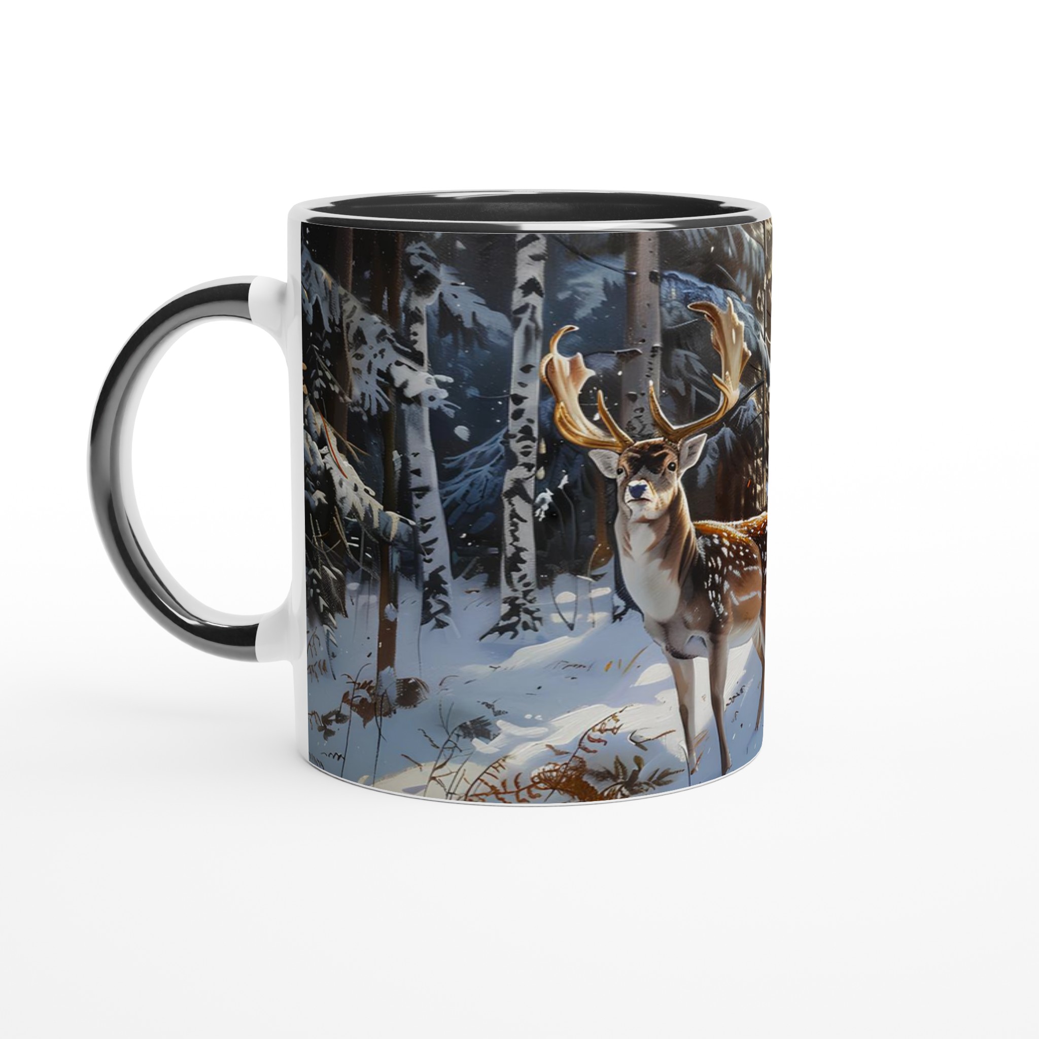 Vinterhjort i Snölandskap 11oz Keramikmugg – Din Favorit för Varma Drycker 4 7e202412-bf50-4f7d-913d-0747b8883293