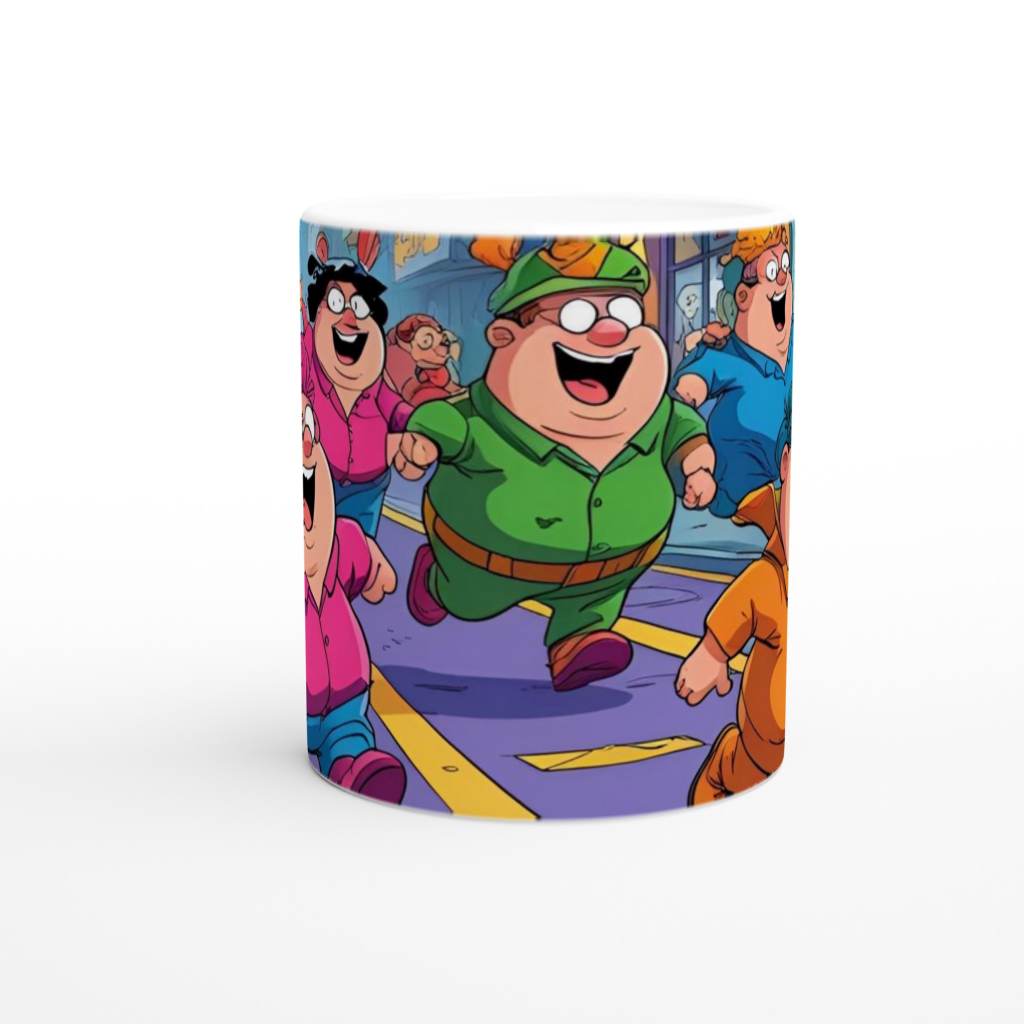 Vit 11oz keramisk mugg med glatt och färgstarkt designmotiv i flera livfulla kulörer 9 7e72b4b8-4ce8-491b-b5cc-90026d9dd8f1