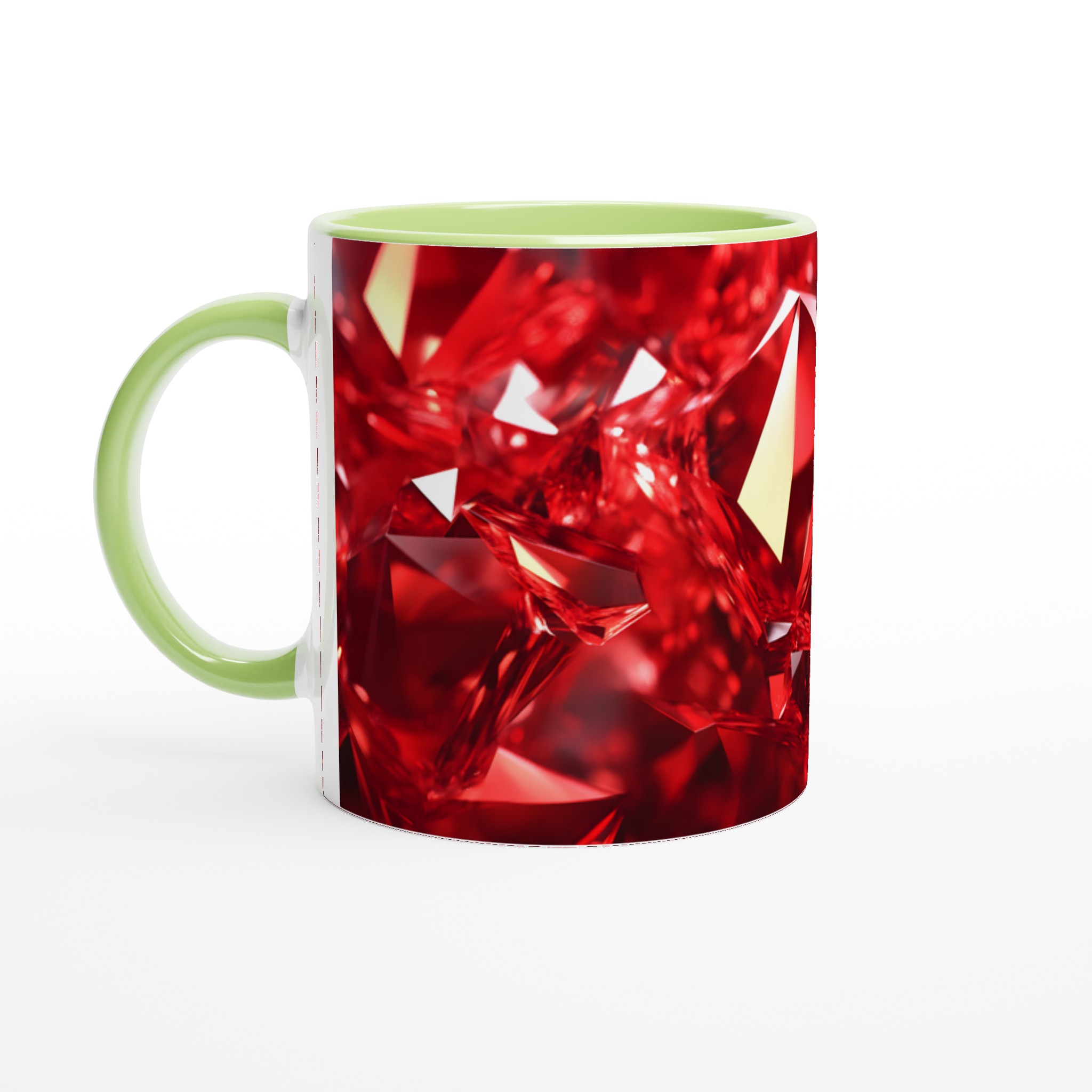 Rubinröd Fasetterad Keramikmugg - 11oz Lyxig Kaffemugg i Ditt Val av Färg 7 7ea72401-c288-4508-84a6-91fa79ebc5d7